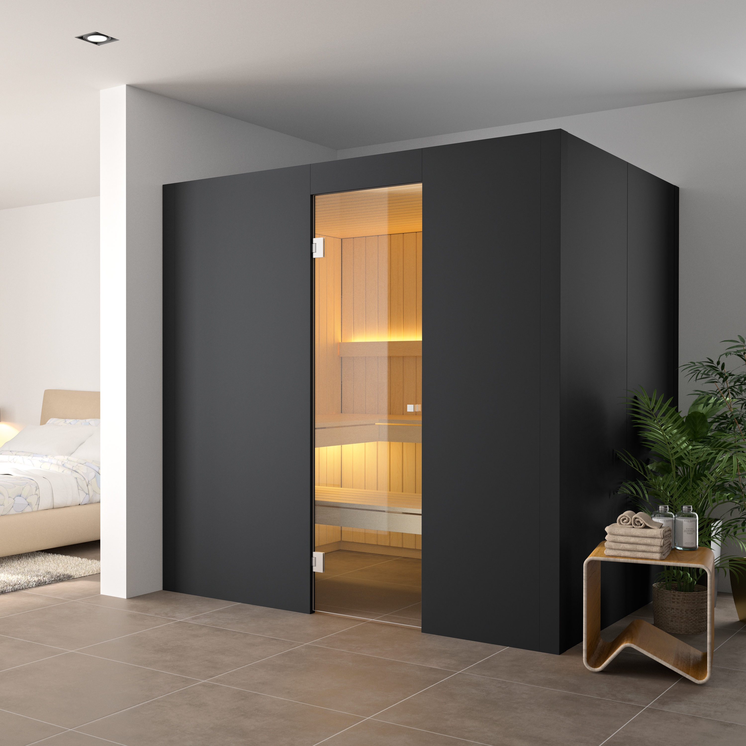Display product Nido Indoor Night Black from manufacturer Küng Wellness