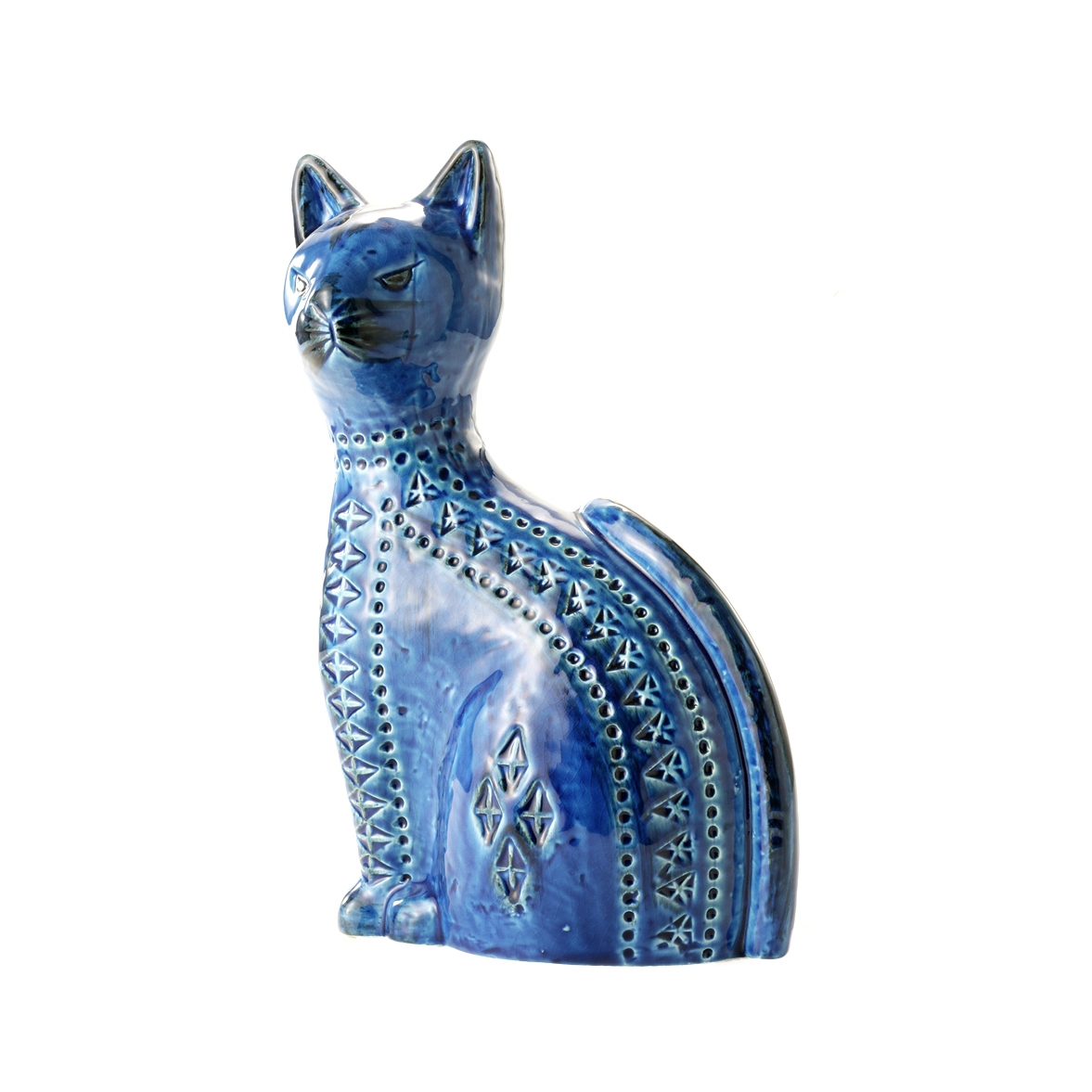 Mostra il prodotto Rimini Blu Figura gatto alto del produttore Bitossi Ceramiche