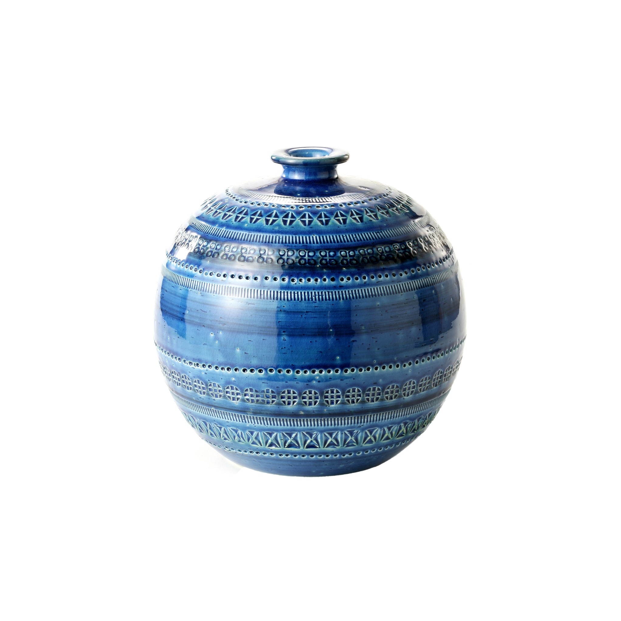 Afficher le produit Rimini Blu Vaso a palla du fabricant Bitossi Ceramiche