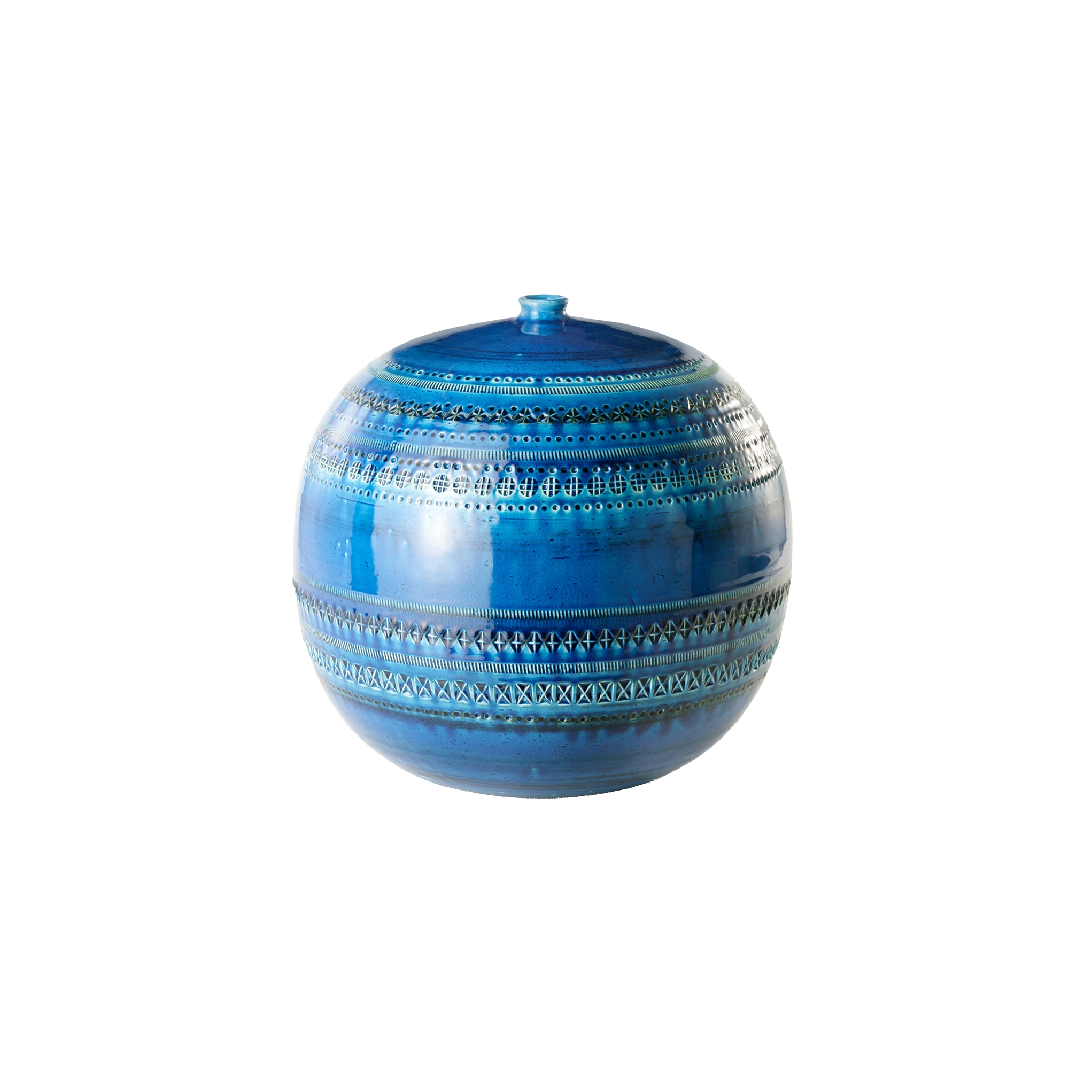 Afficher le produit Rimini Blu Vaso a palla du fabricant Bitossi Ceramiche