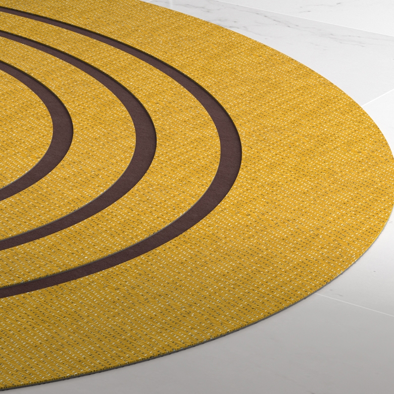 Afficher le produit Pléyades | Organic Jaune du fabricant WOOP RUGS