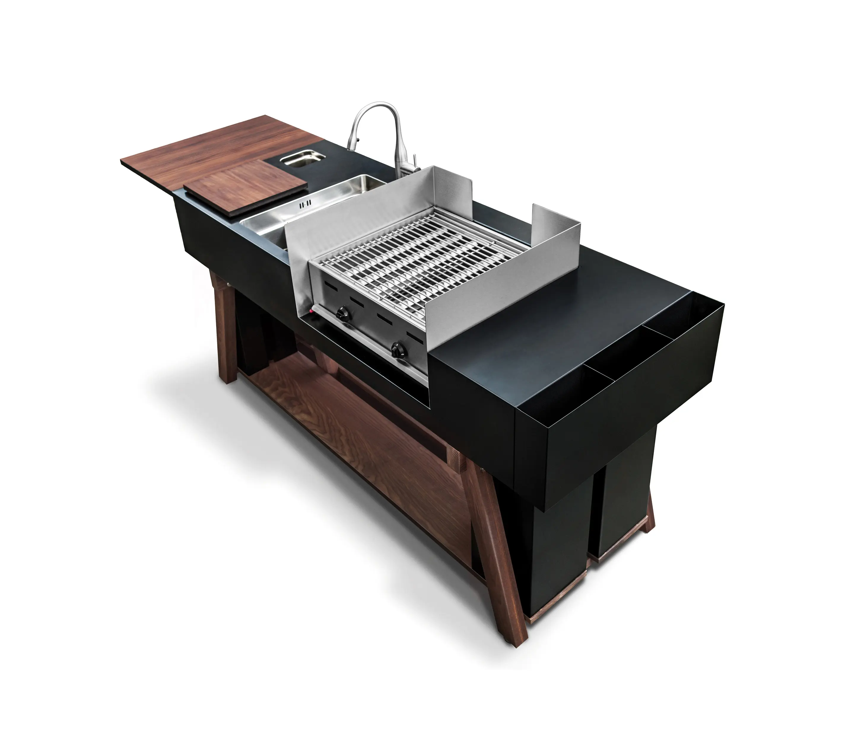 OCQ - BBQube ONE | Outdoor Kitchen | Steel Black | Butchers Grill