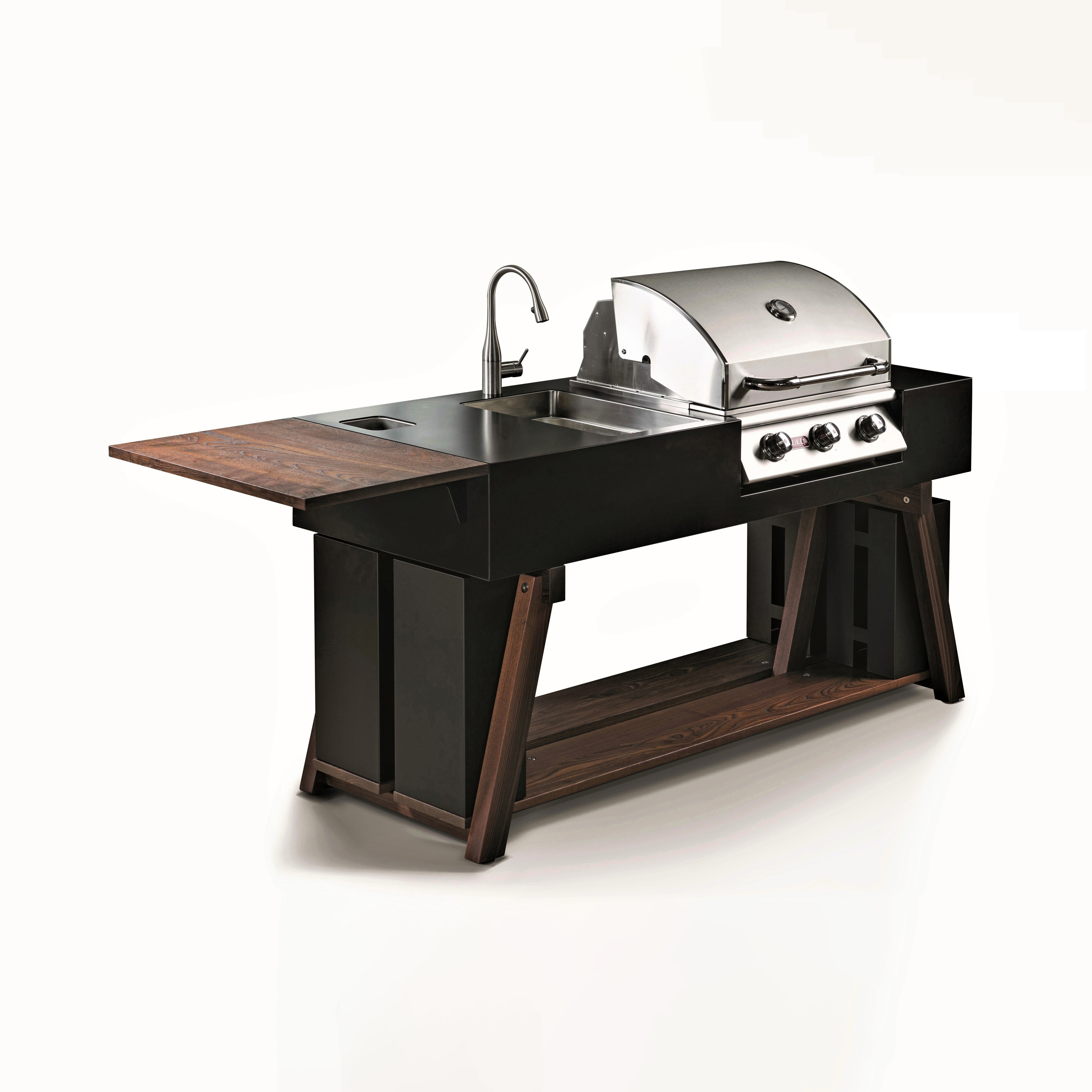 Display product BBQube ONE | Outdoor Kitchen | Steel Black | Bull Grill from manufacturer OCQ