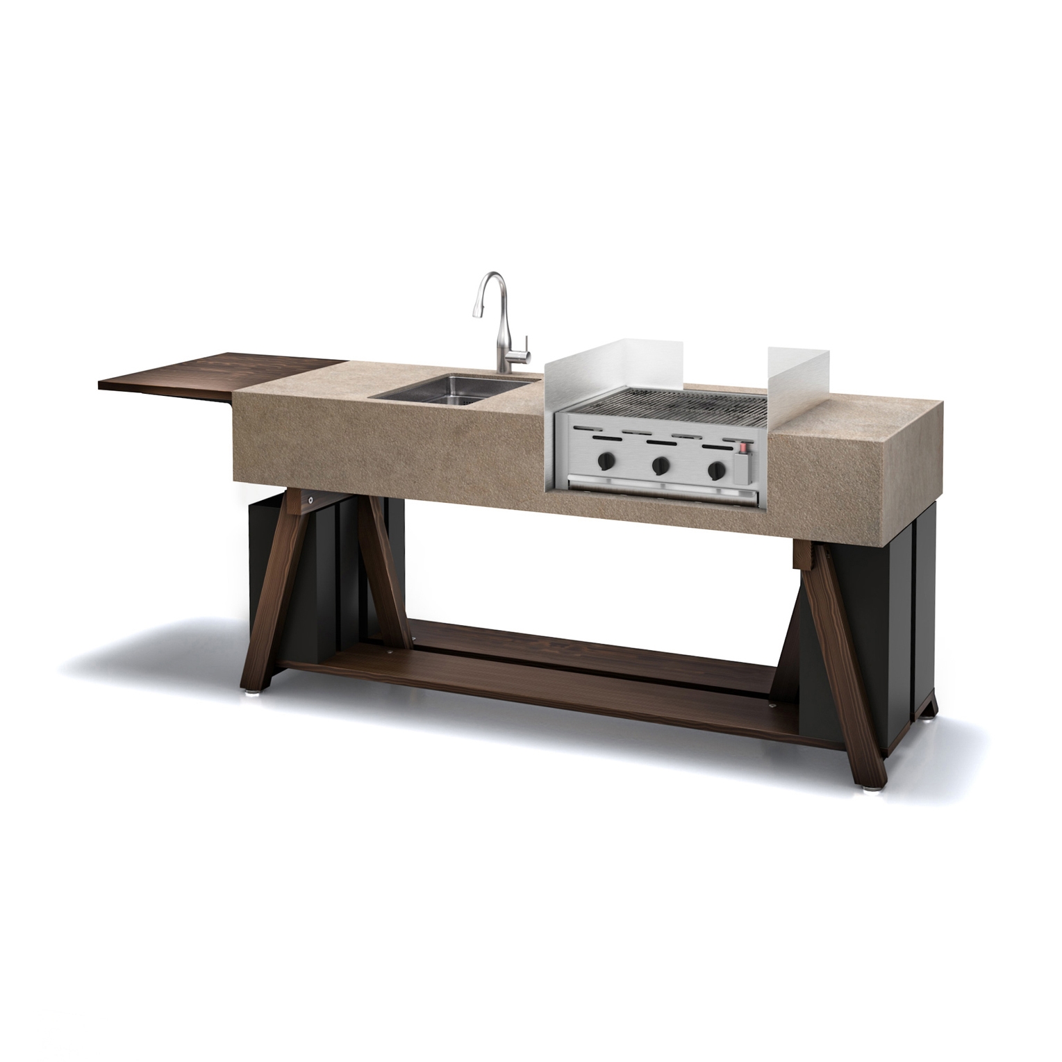 Display product BBQube ONE |  Outdoor Kitchen | 2000 | Jasper Moka | Butchers Grill from manufacturer OCQ