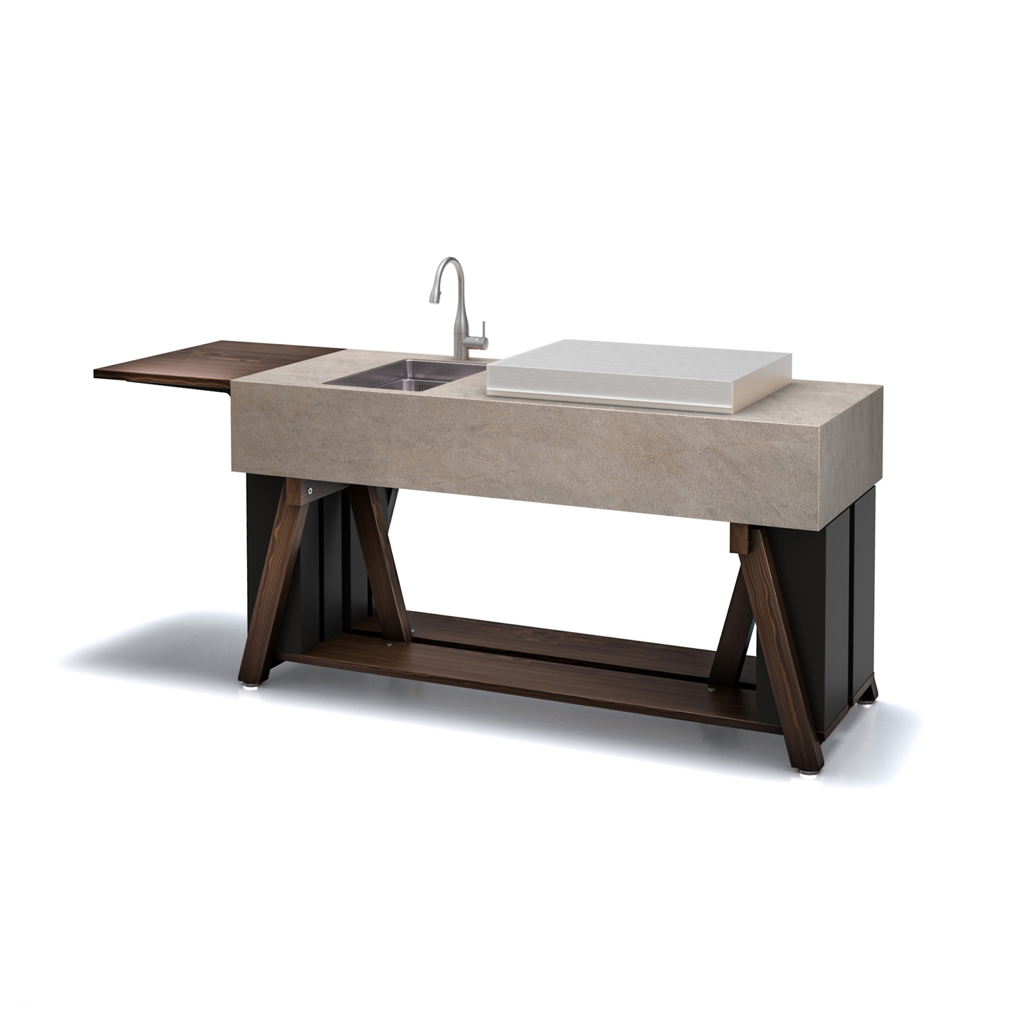 Display product BBQube ONE |  Outdoor Kitchen | 2000 | Jasper Moka | Plancha from manufacturer OCQ