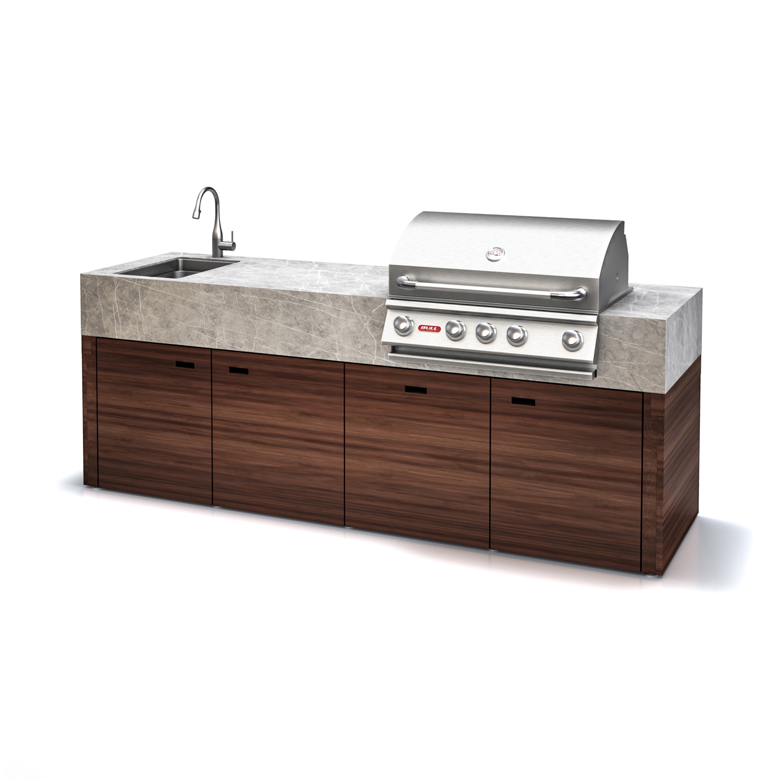 Display product BBQube PRO | Outdoor Kitchen | 2500 | Bull BBQ Grill from manufacturer OCQ
