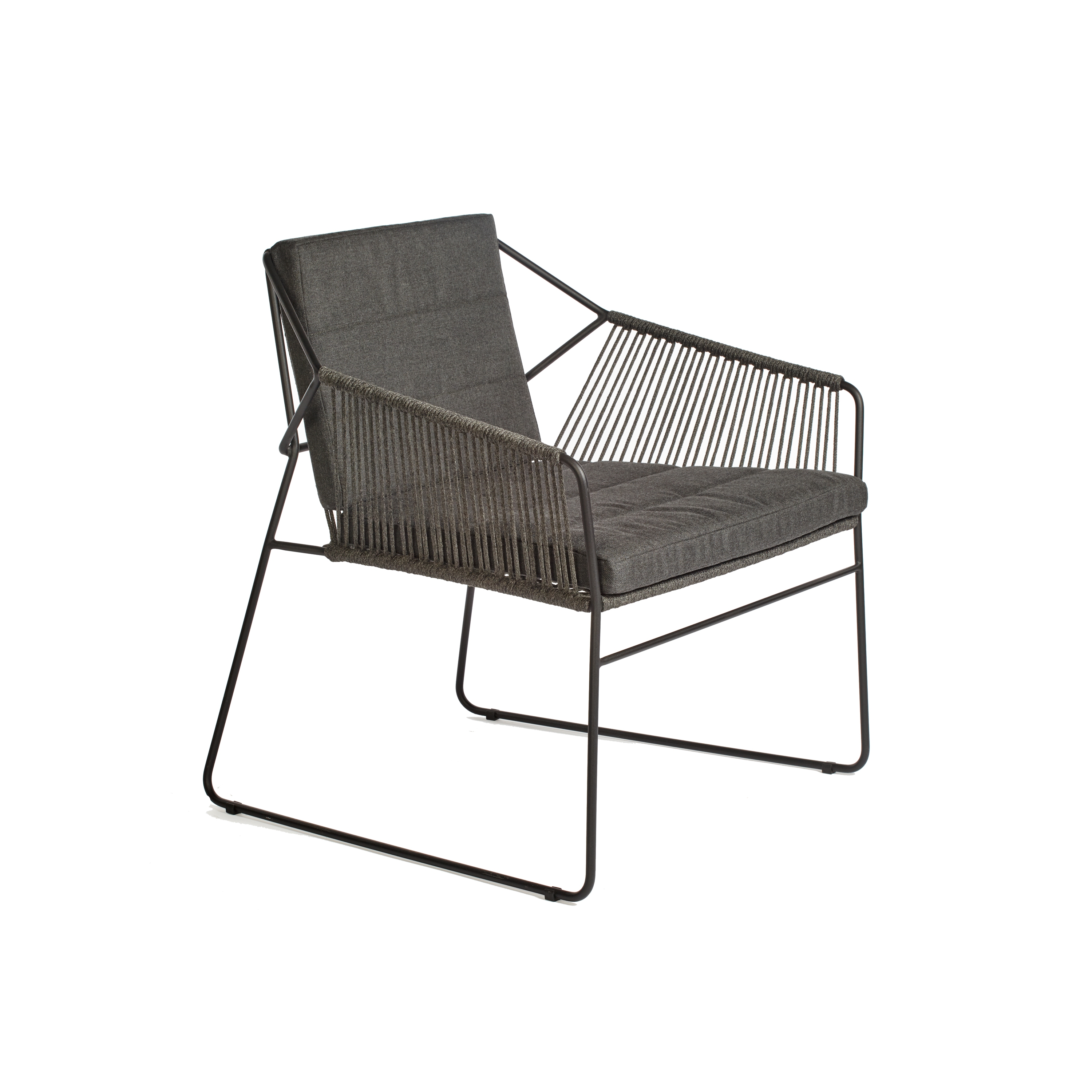 Display product Sandur armchair low dining full woven from manufacturer Oasiq