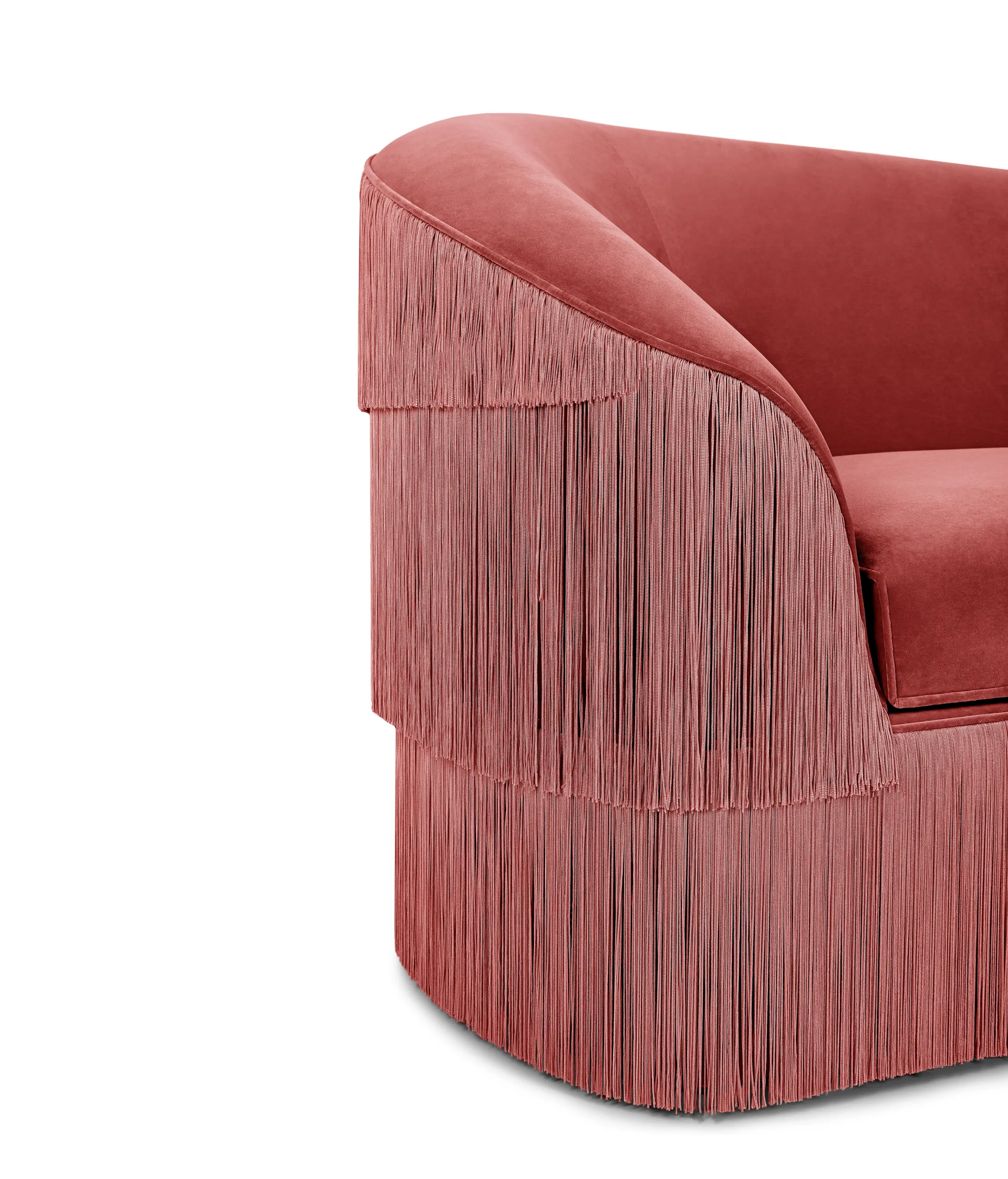 MUNNA - Fringes | Two Seat Sofa