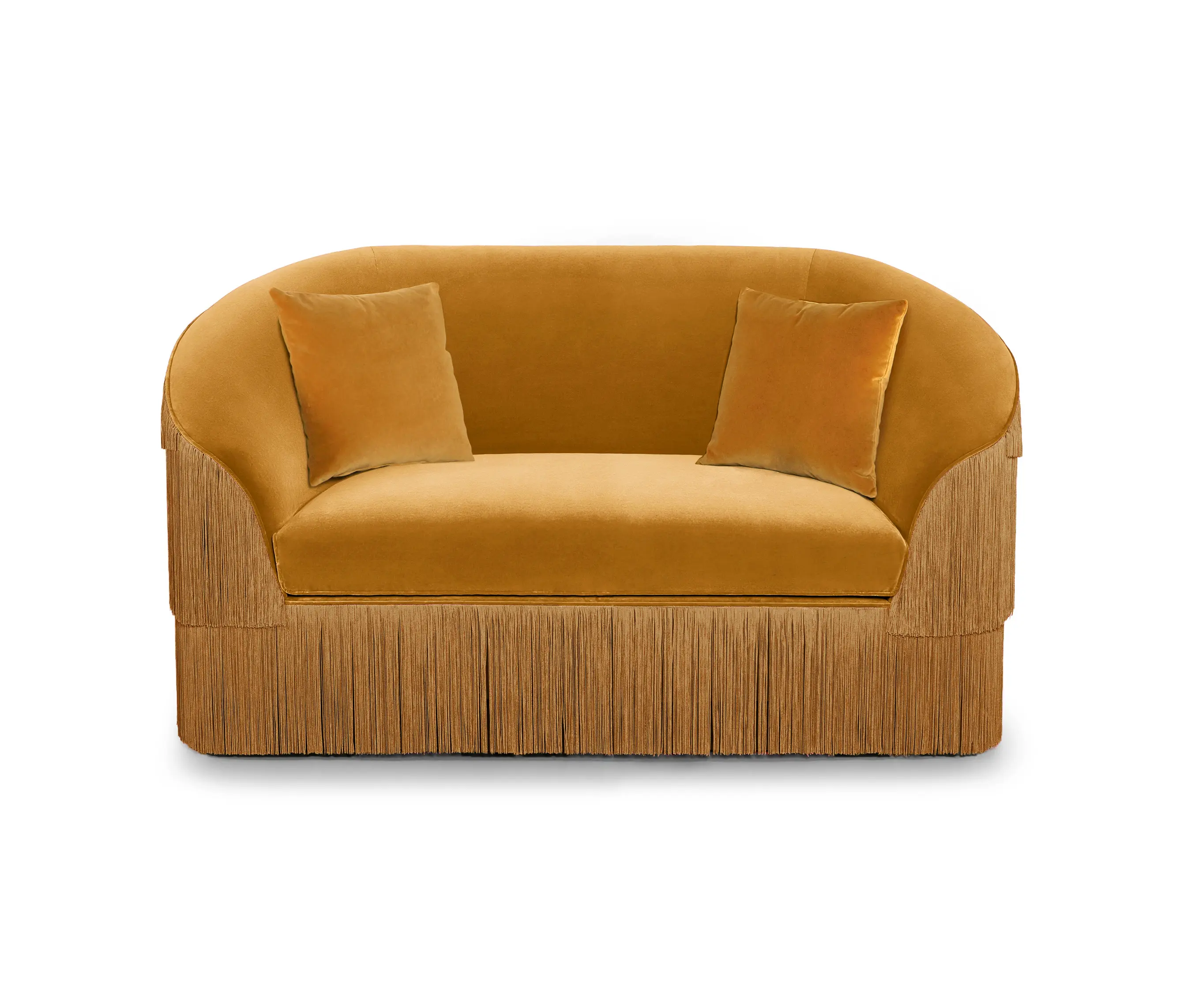 MUNNA - Fringes | Two Seat Sofa