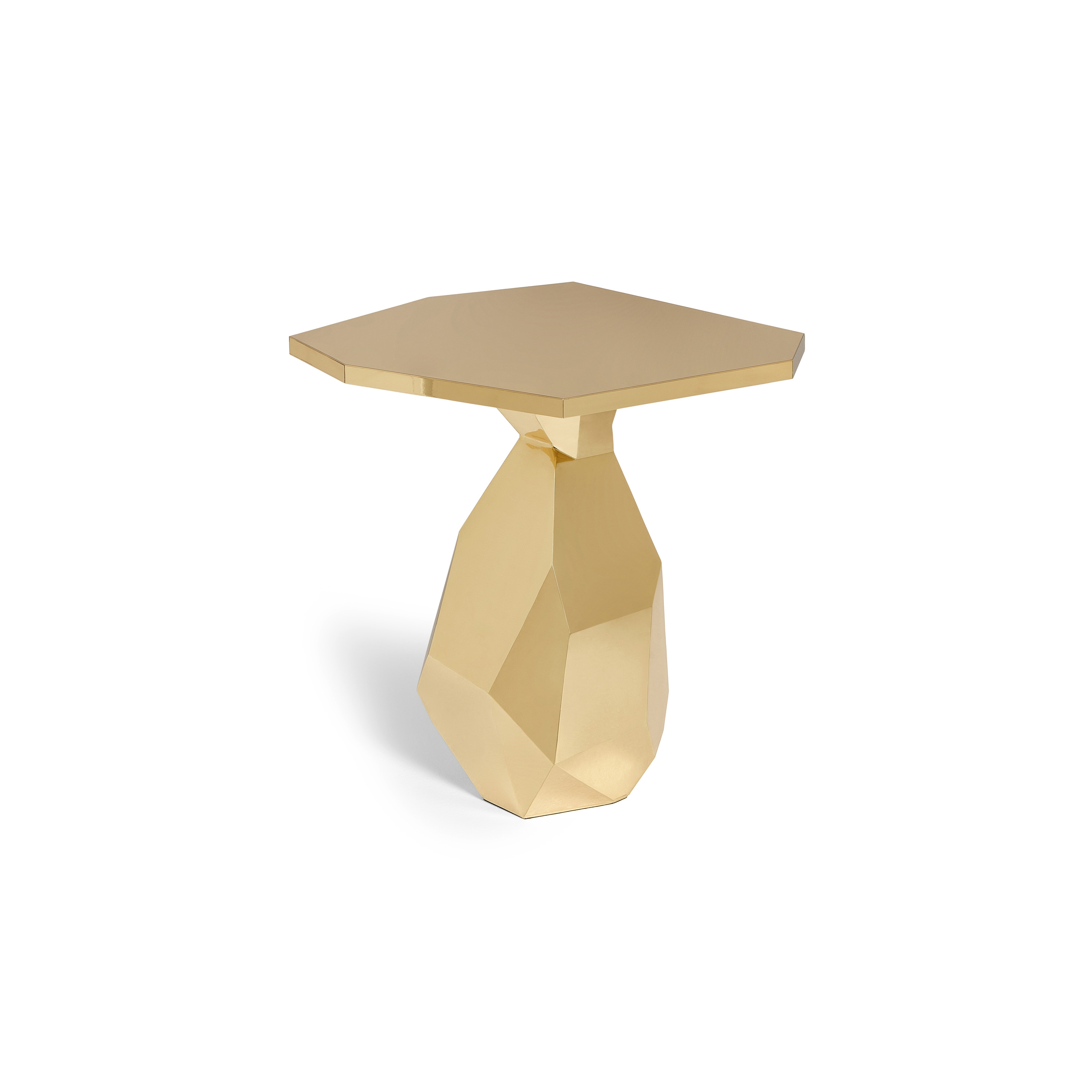 Rock Brass Side Table