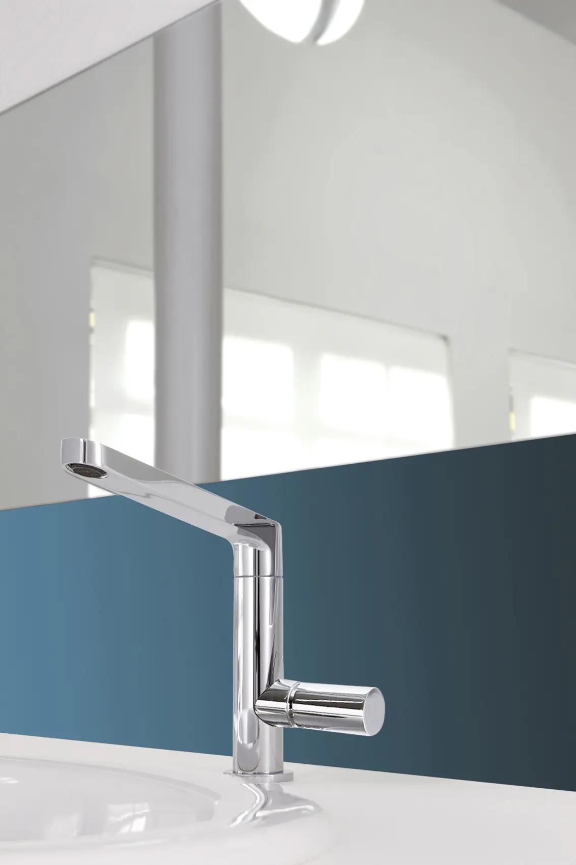 Fima Carlo Frattini - Nomos Go F4181 | Built-in basin mixer with ceiling mounted
spout