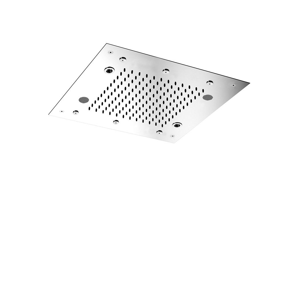 Mostrar el producto Harmonia F2902 | Rociador a techo en aciero inox con chorro lluvia, 6 chorros de agua pulverizada, luz y audio del fabricante Fima Carlo Frattini