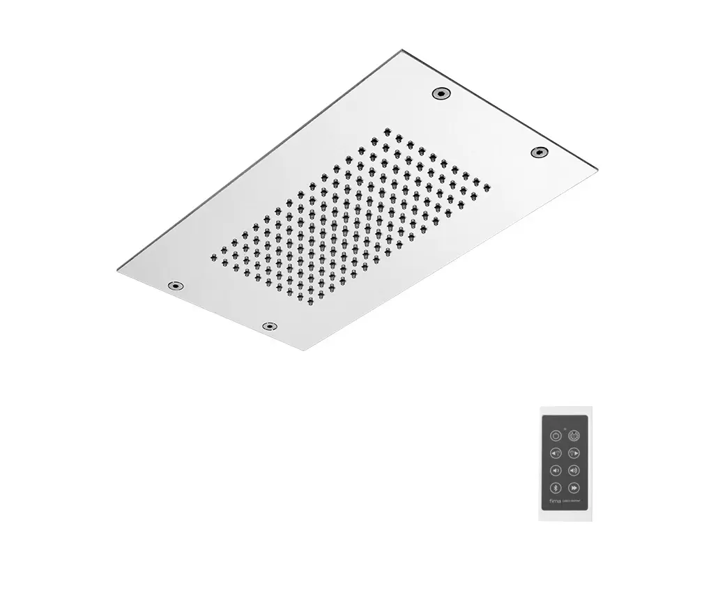 Fima Carlo Frattini - Modular F2825 | Soffione a soffitto in acciaio inox con getto a pioggia e cromoterapia