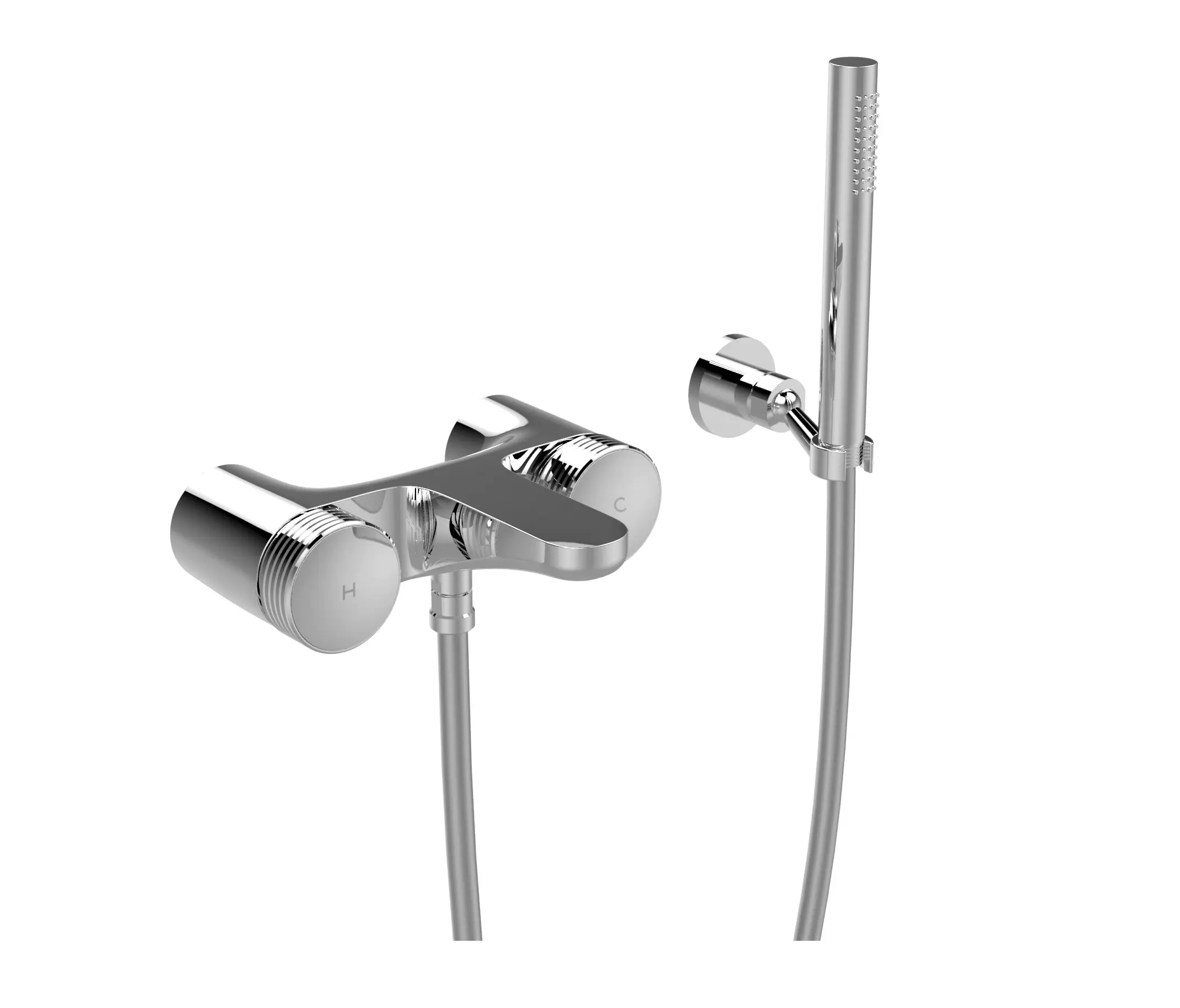 Fima Carlo Frattini - Texture Collection F5604 | Exposed bath tap with shower set