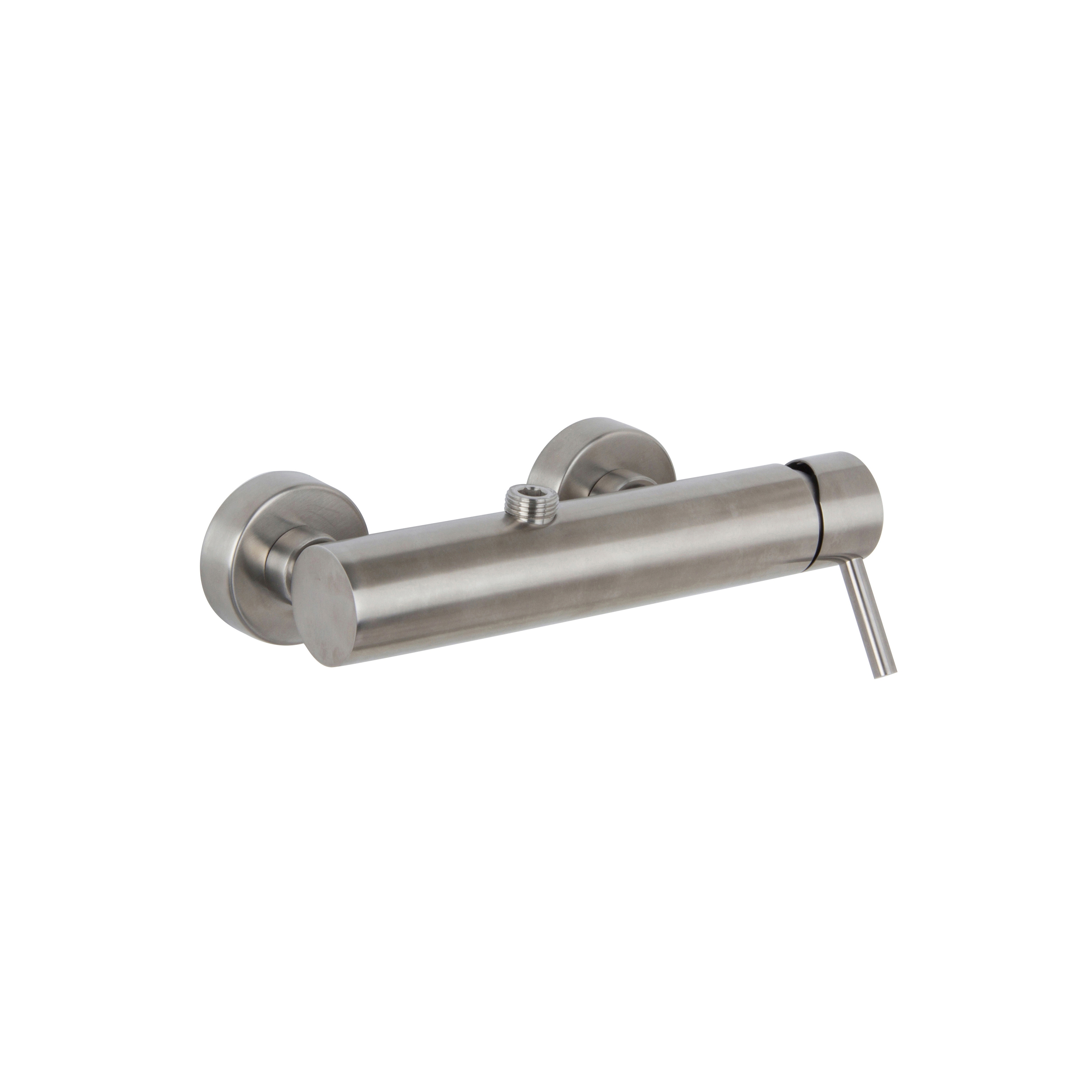 Display product Spillo Steel F3075 | Exposed shower mixer INOX from manufacturer Fima Carlo Frattini