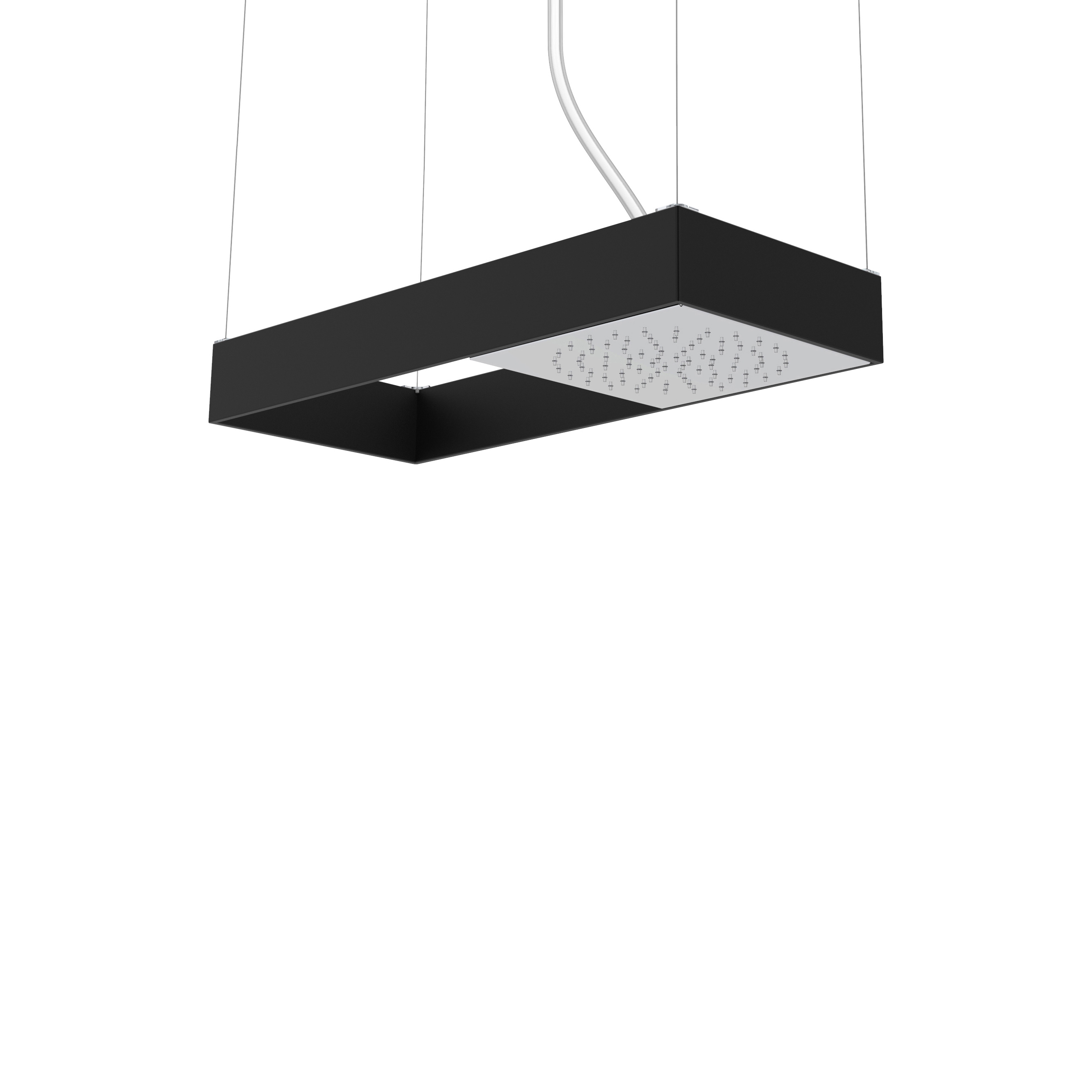 Moove F2993N | Soffione a soffitto in nero opaco