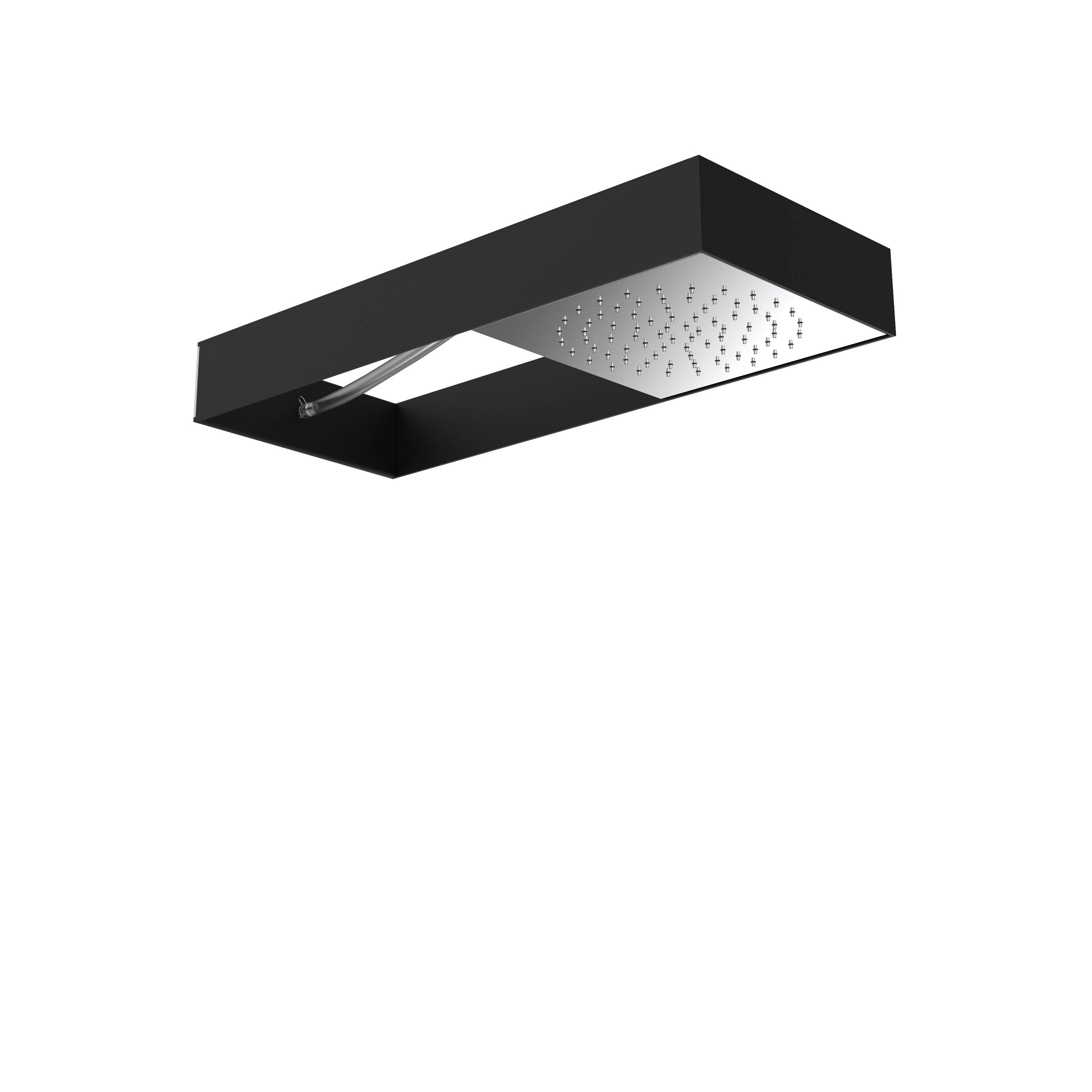 Moove F2991N | Soffione a parete con telaio nero