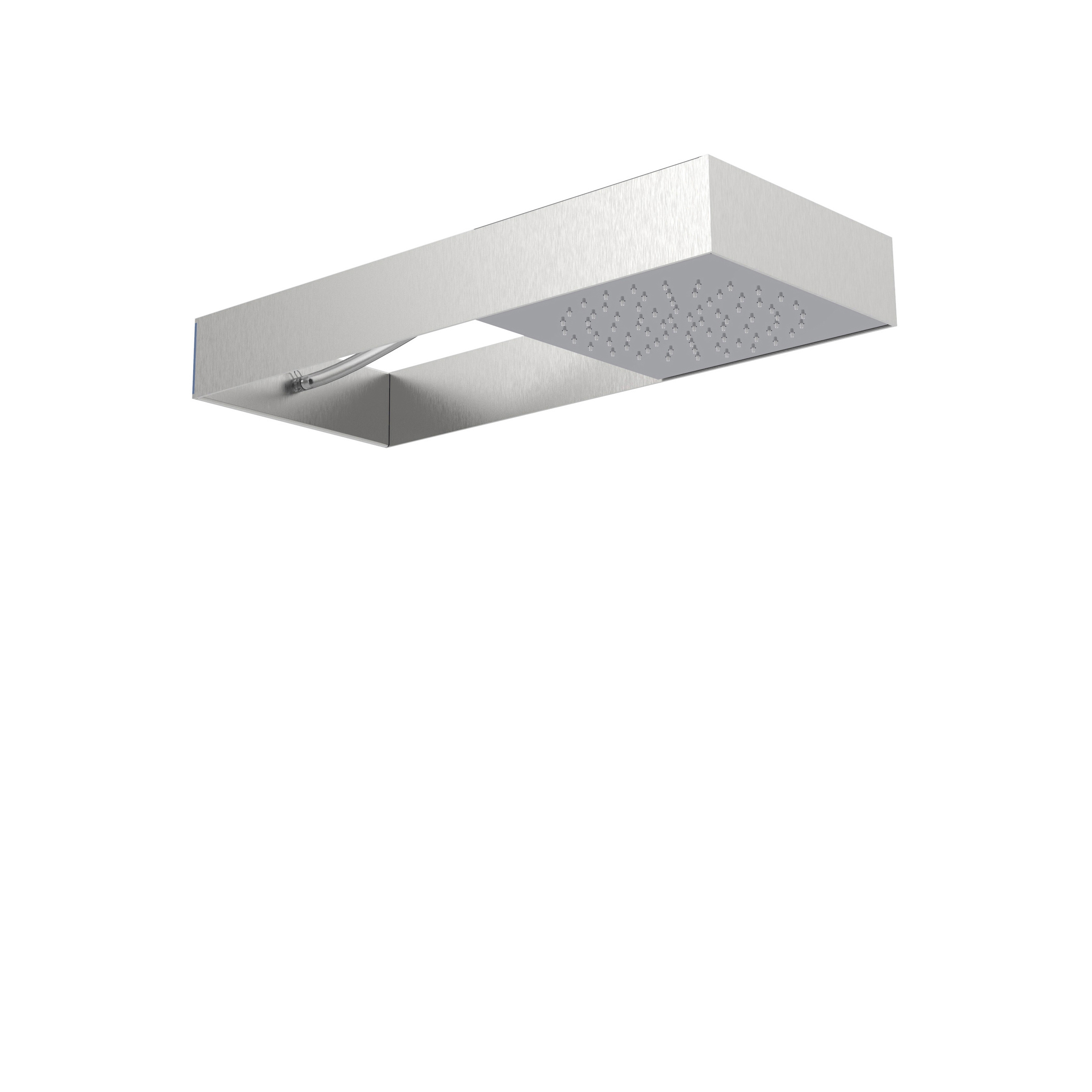 Moove F2991S | Soffione a parete con telaio in acciaio inox spazzolato