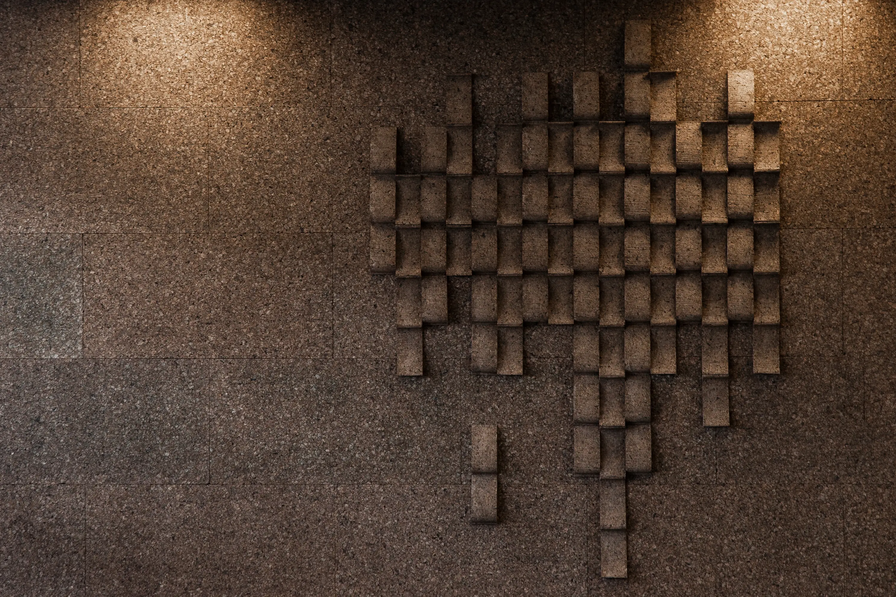 Grape - Grape Random Akustische Wanddekoration in Kork