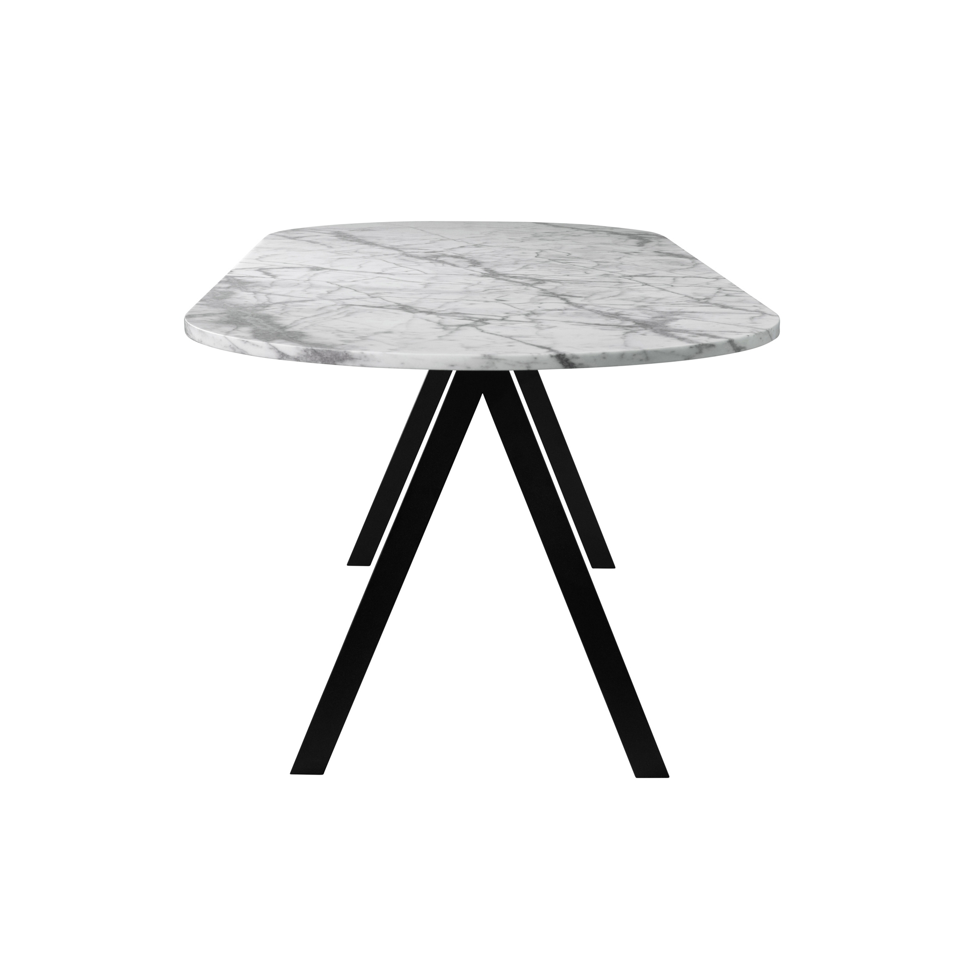Mostrar el producto Saw Table marble white rounded del fabricante Friends & Founders