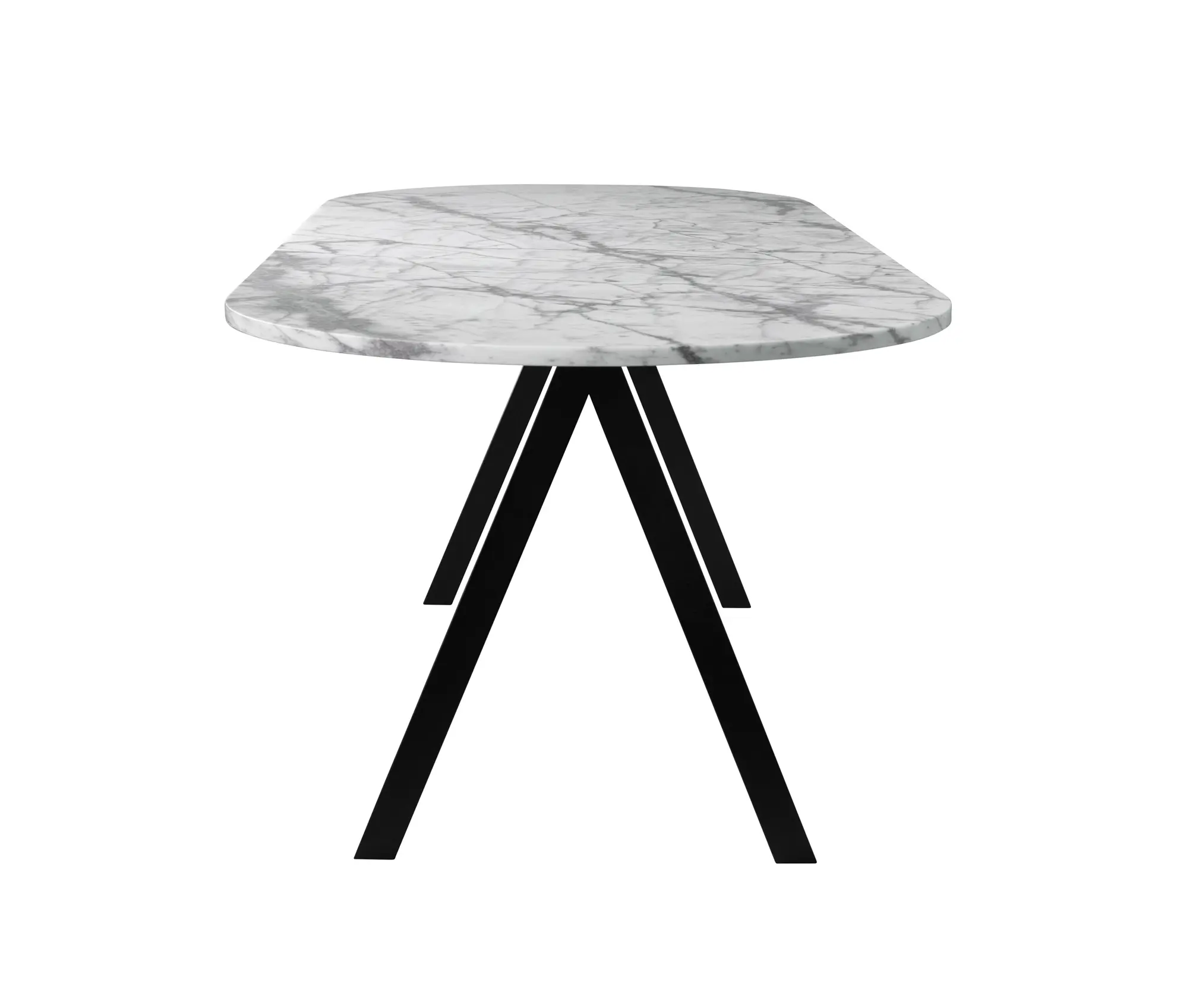 Friends & Founders - Saw Table marble white rounded