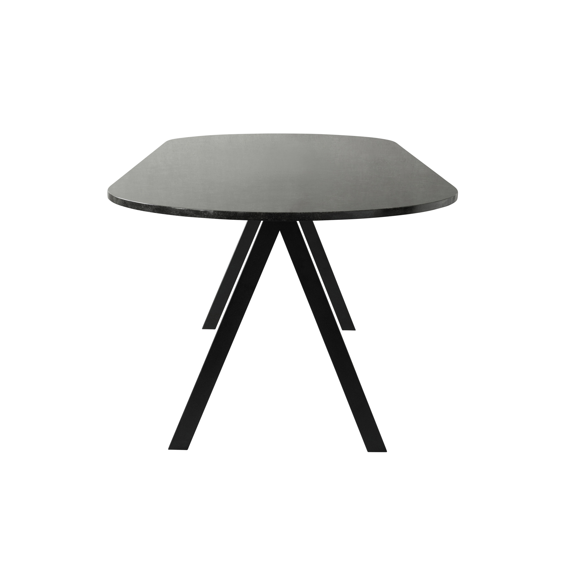Afficher le produit Saw Table marble black rounded du fabricant Friends & Founders
