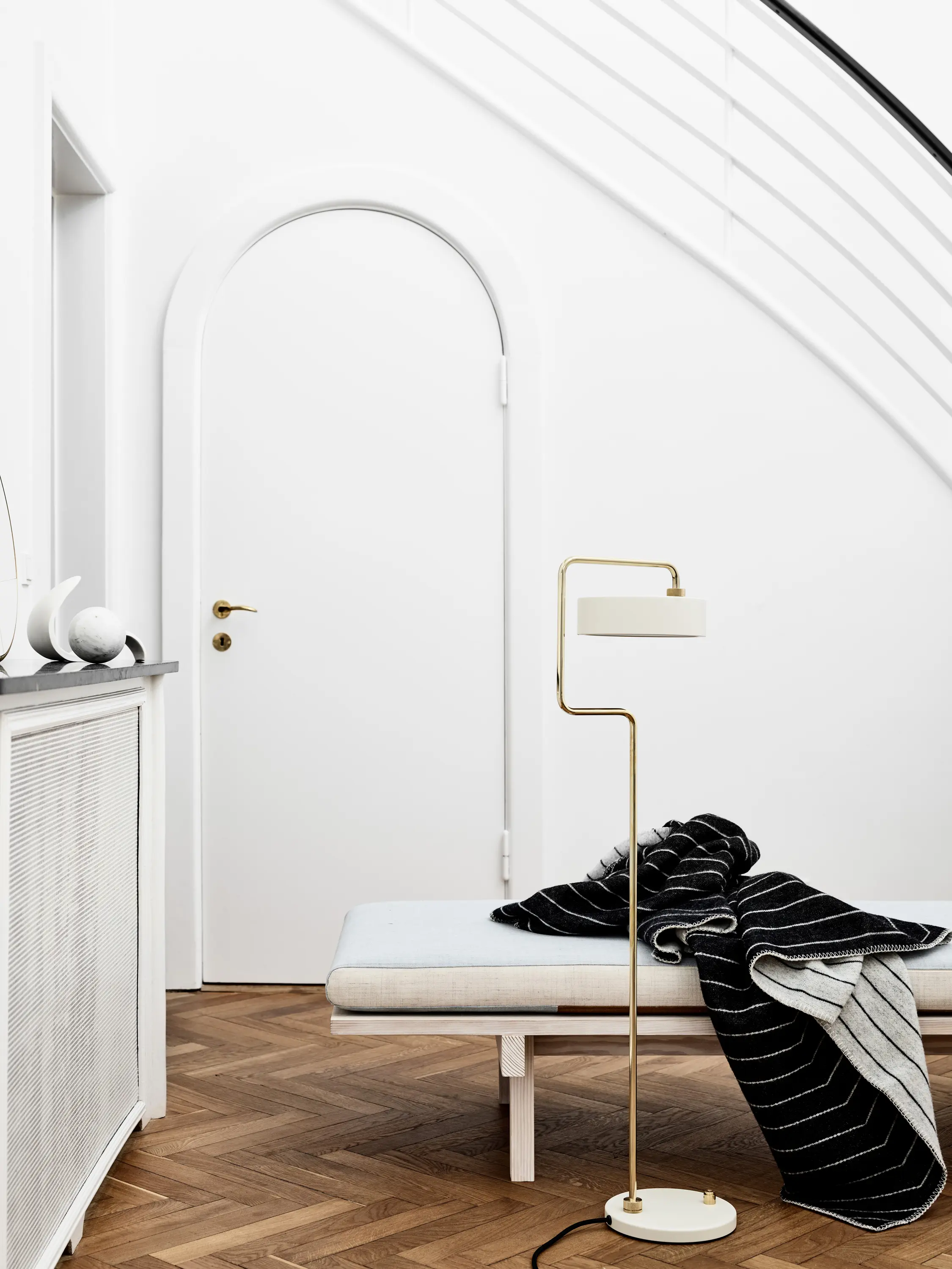 Made by Hand - Pinstripe Throw Black