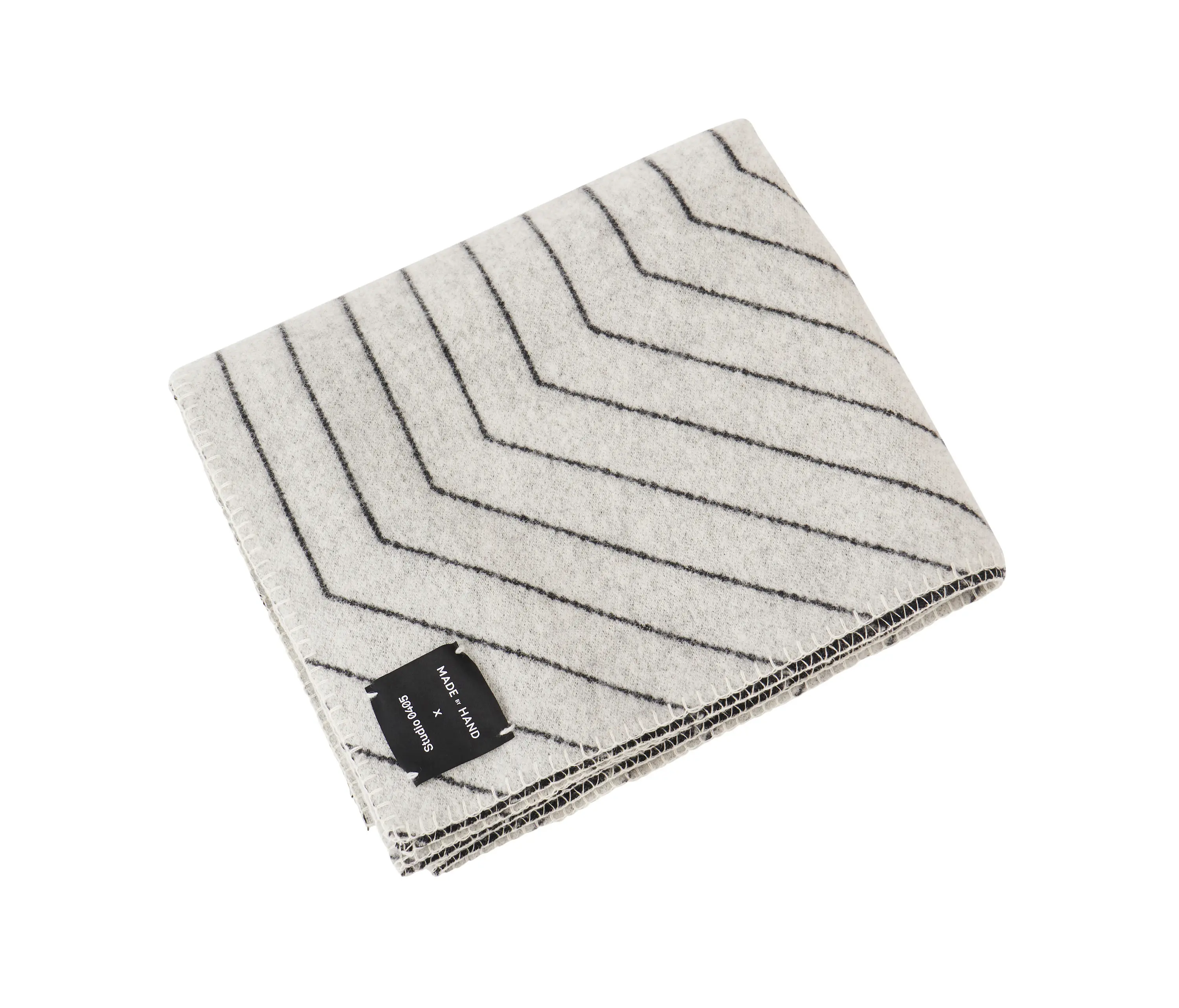 Made by Hand - Pinstripe Throw Black