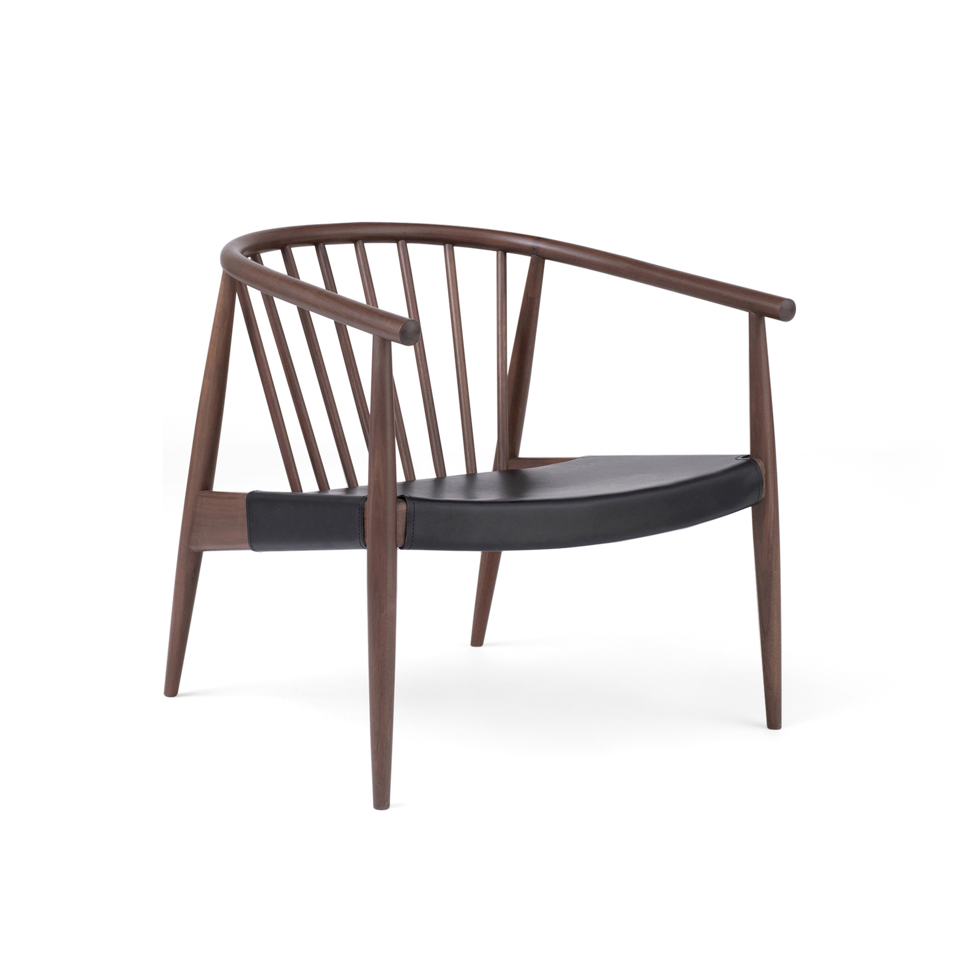 Reprise | Chair w/ Hide Seat | Walnut