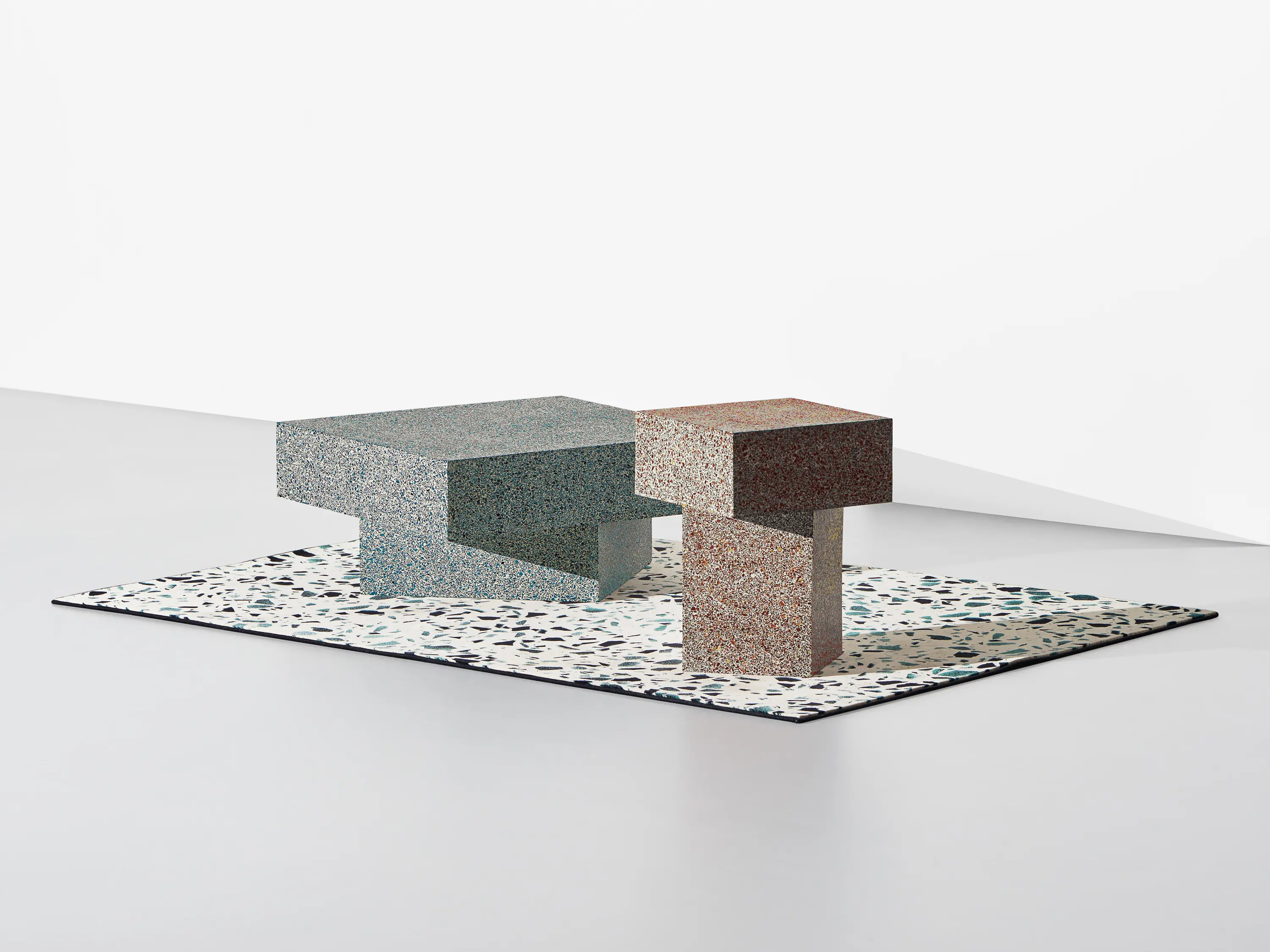 Sula World - schoenstaub x Terrazzo Project | Blanket Multi white