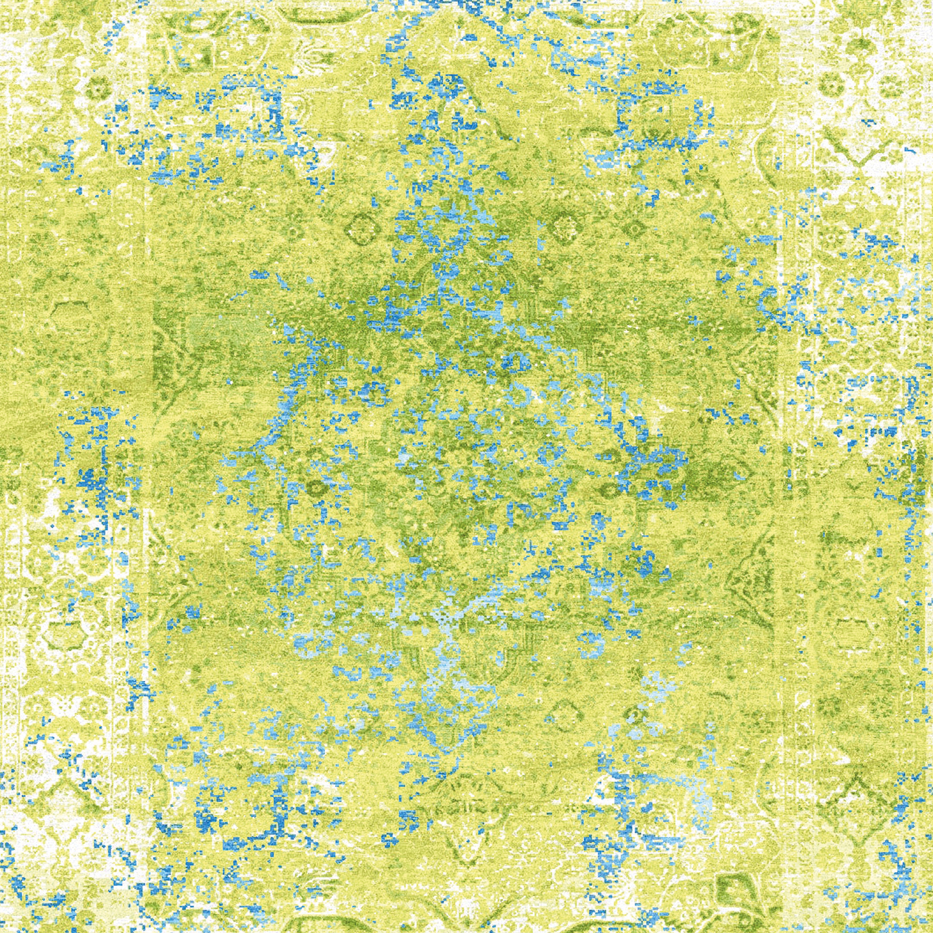 Kashan Revived green & blue