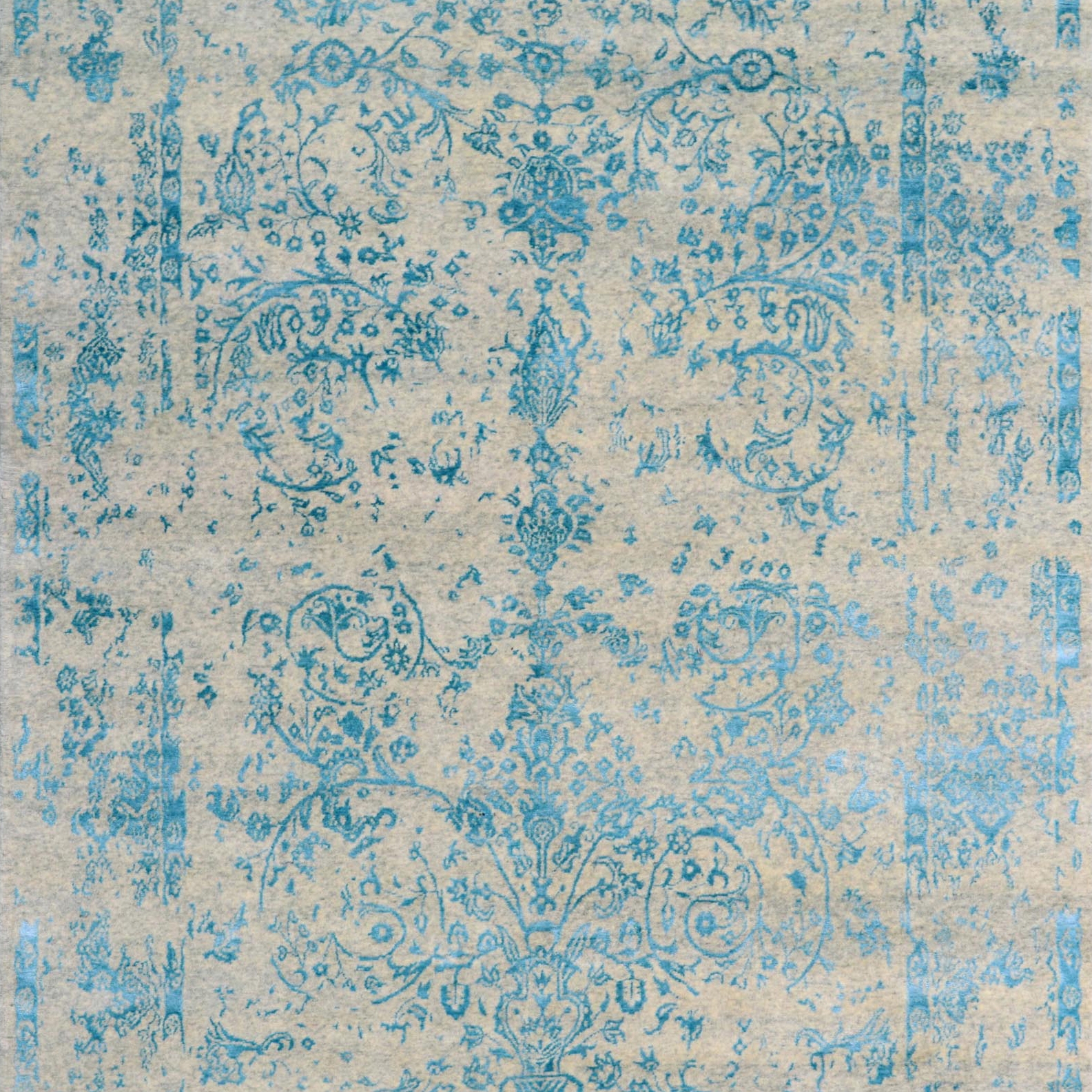 Kashmir Blazed aqua blue 4739