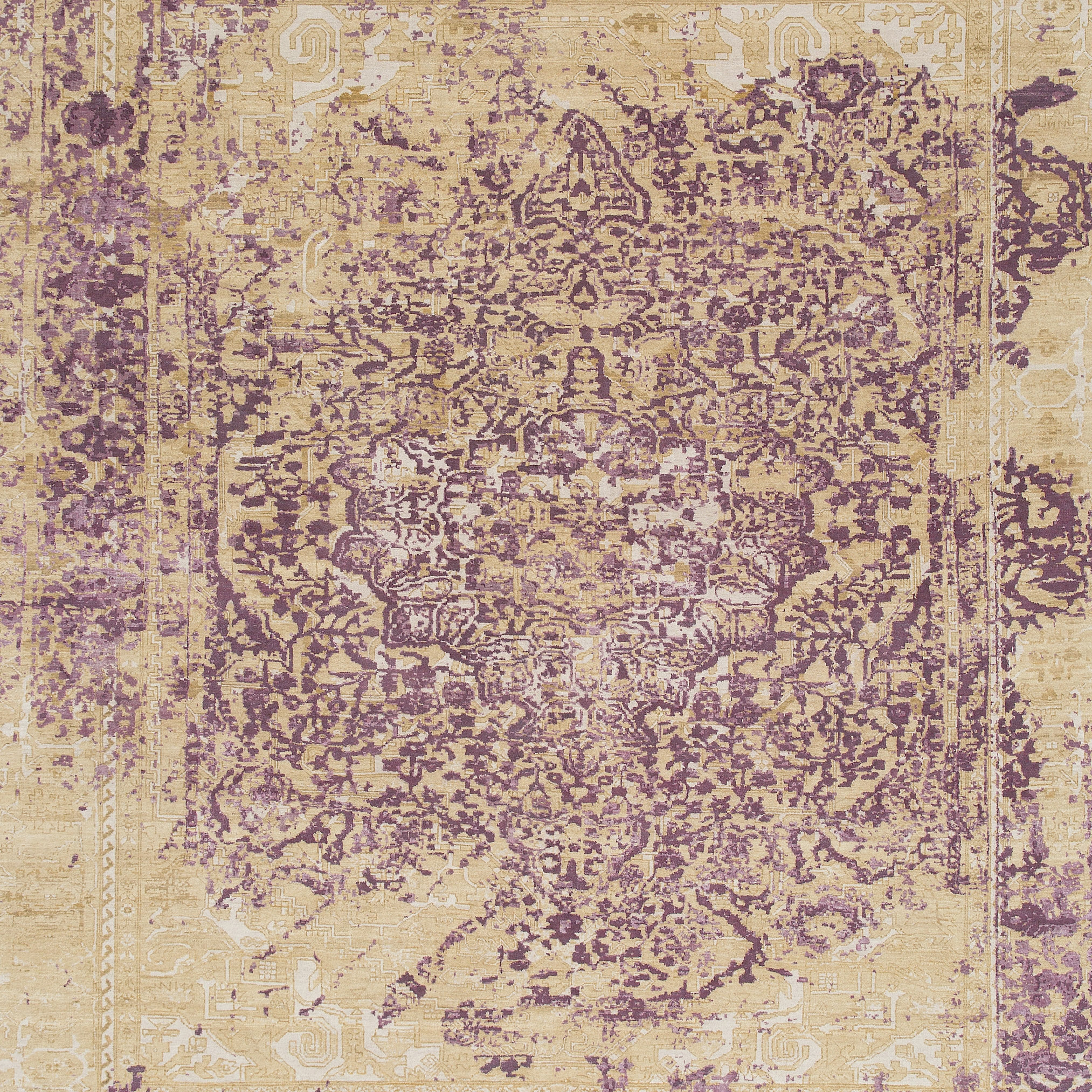 Immersive Golden orchid purple