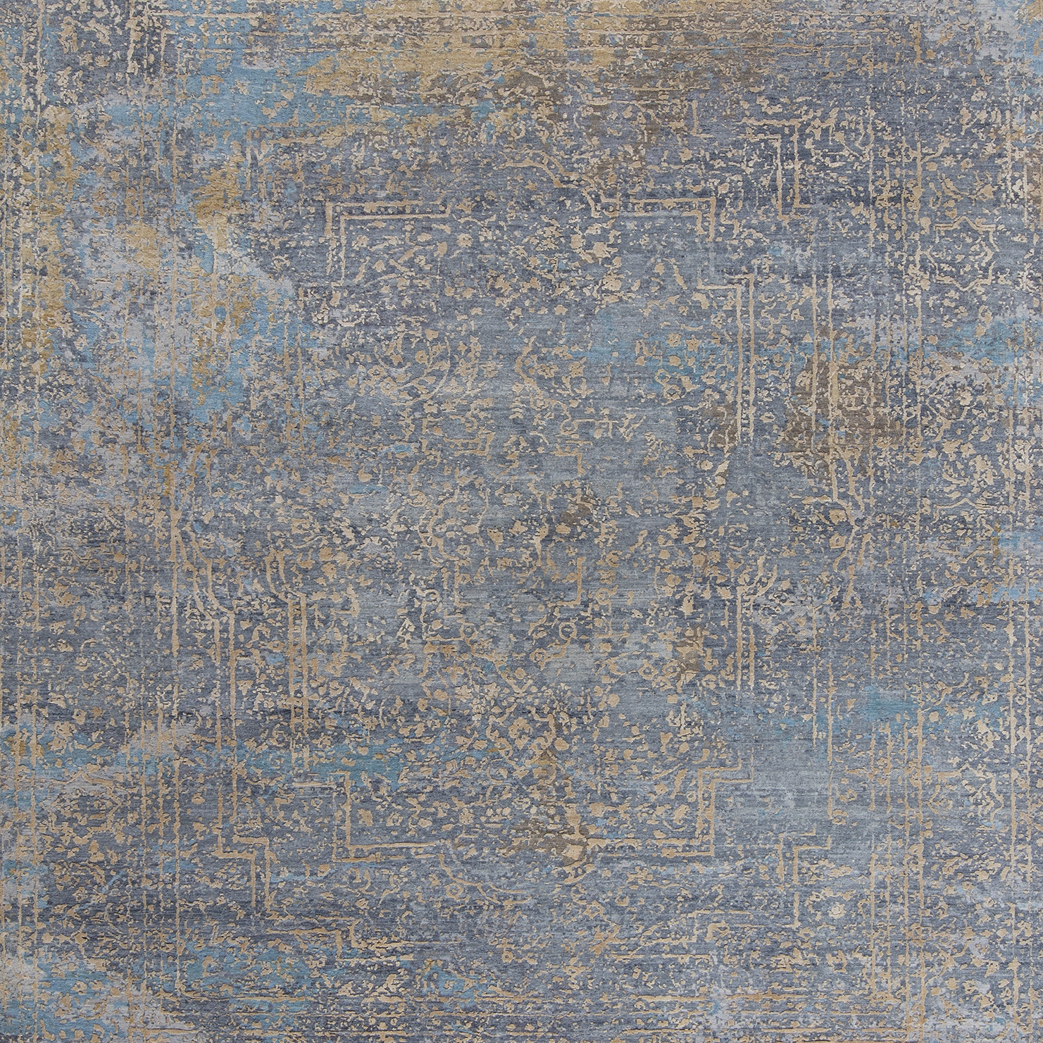 Display product Elements Savonnerie gold blue grey from manufacturer THIBAULT VAN RENNE