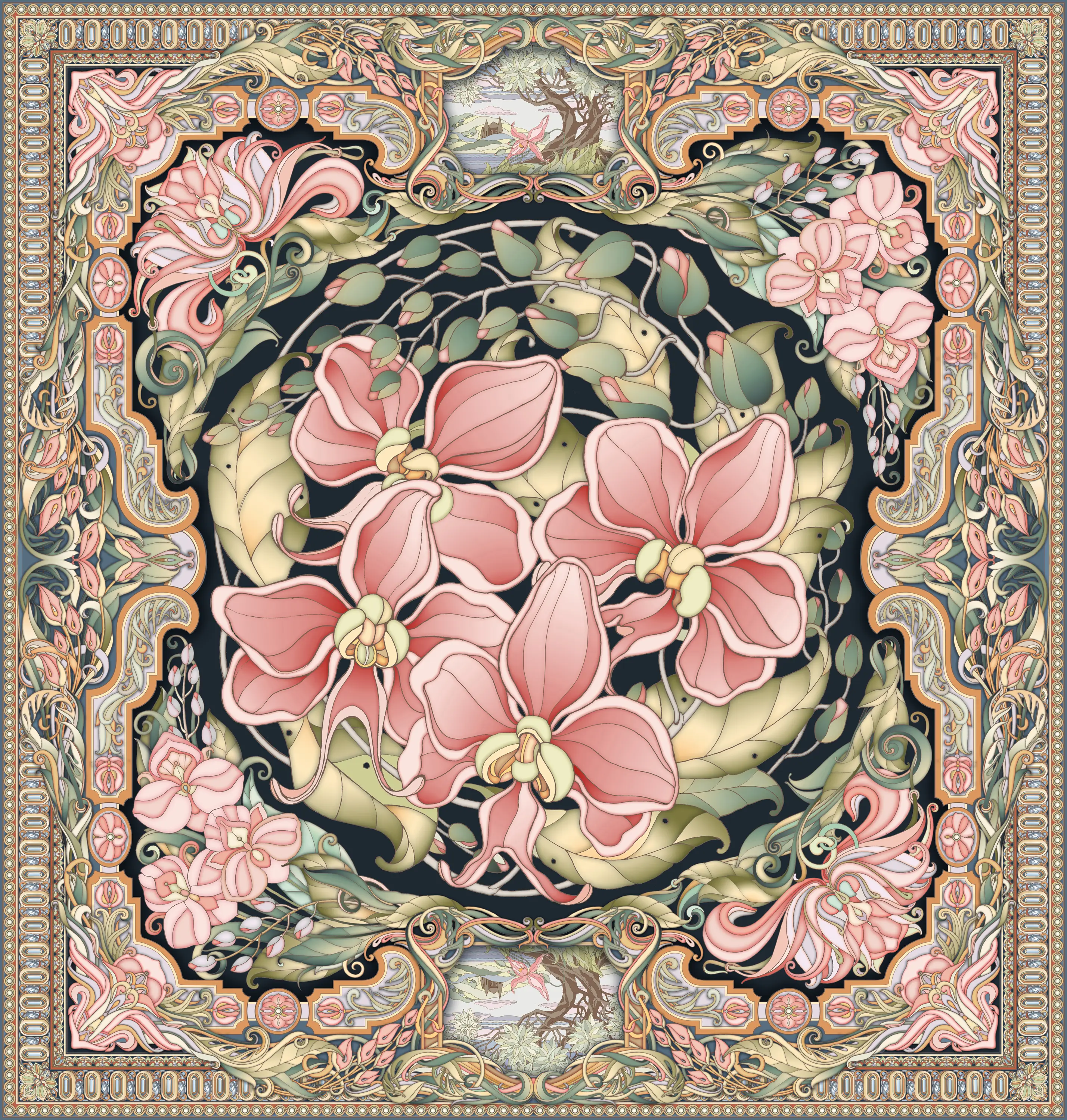 THIBAULT VAN RENNE - Flowers Rococo