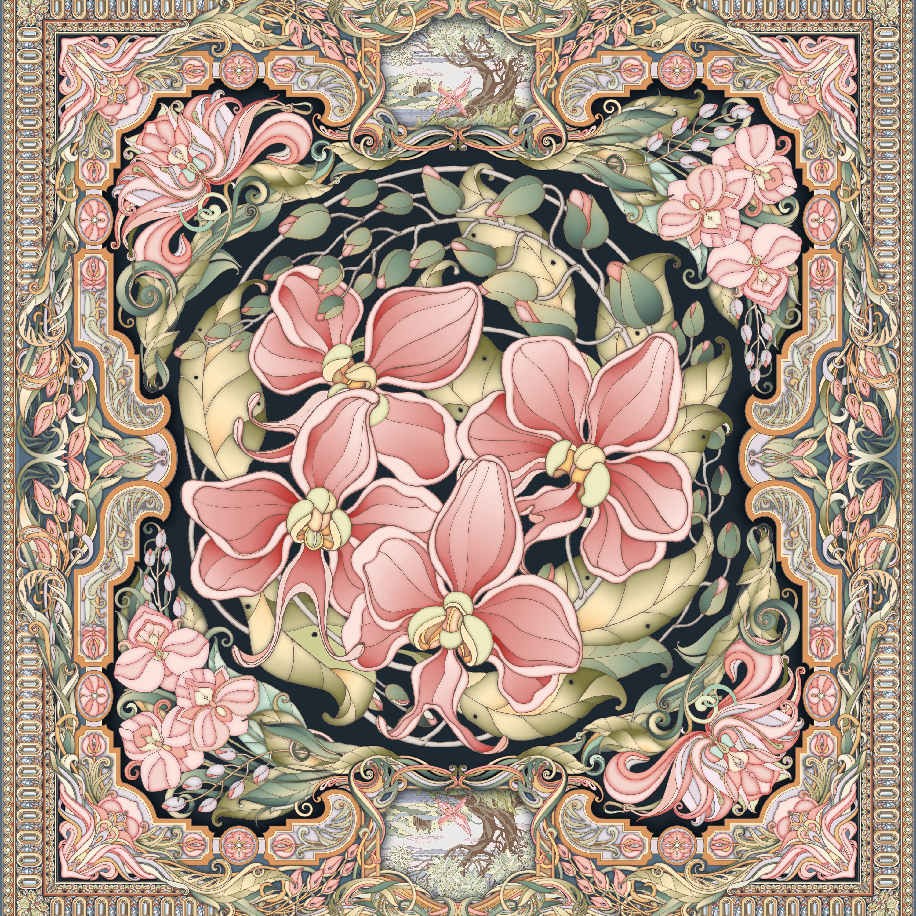 Display product Flowers Rococo from manufacturer THIBAULT VAN RENNE