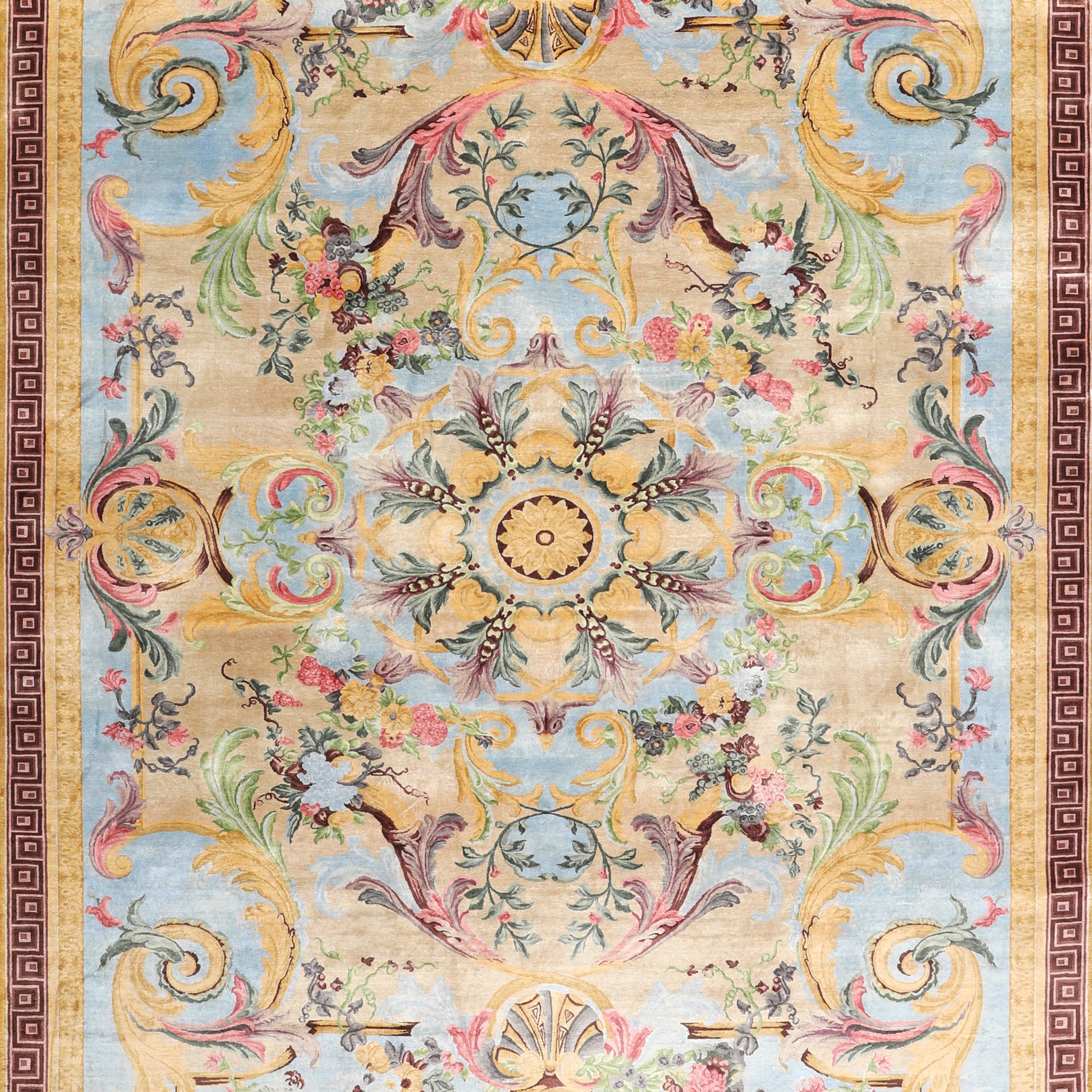 Afficher le produit Savonnerie versailles sky blue multi du fabricant THIBAULT VAN RENNE