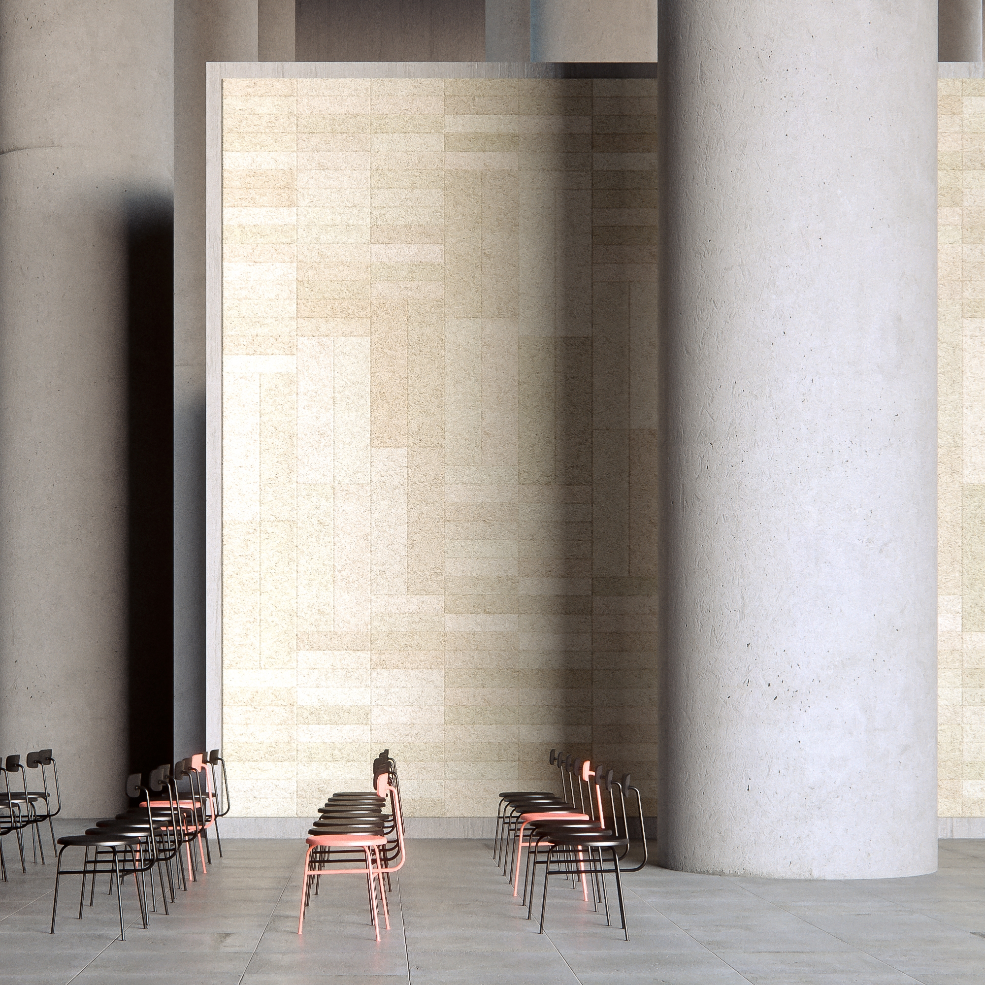Mostra il prodotto BAUX Acoustic Tiles Plank - Assembly Hall del produttore BAUX