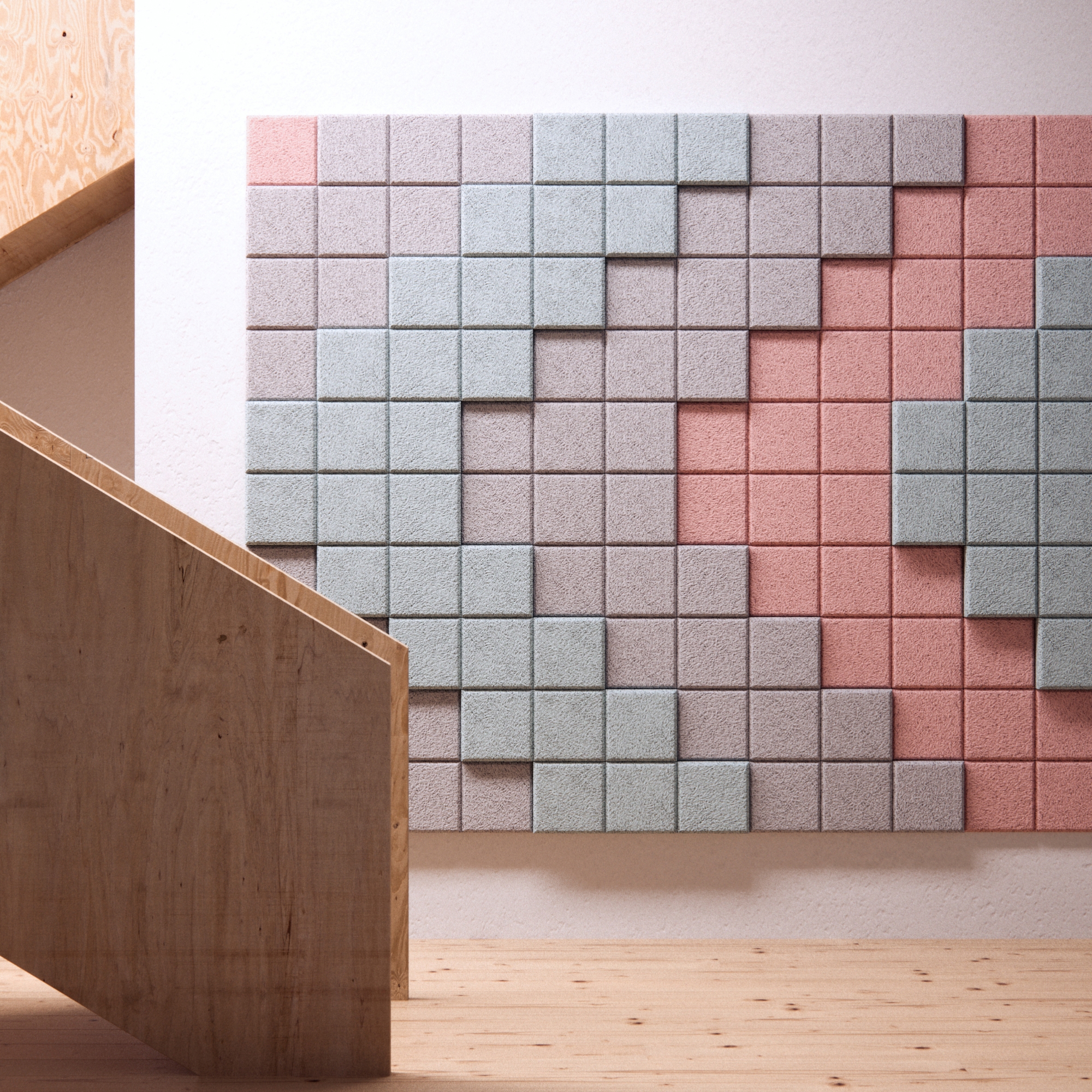 Mostra il prodotto BAUX Acoustic 3D Pixel - Stairsign del produttore BAUX