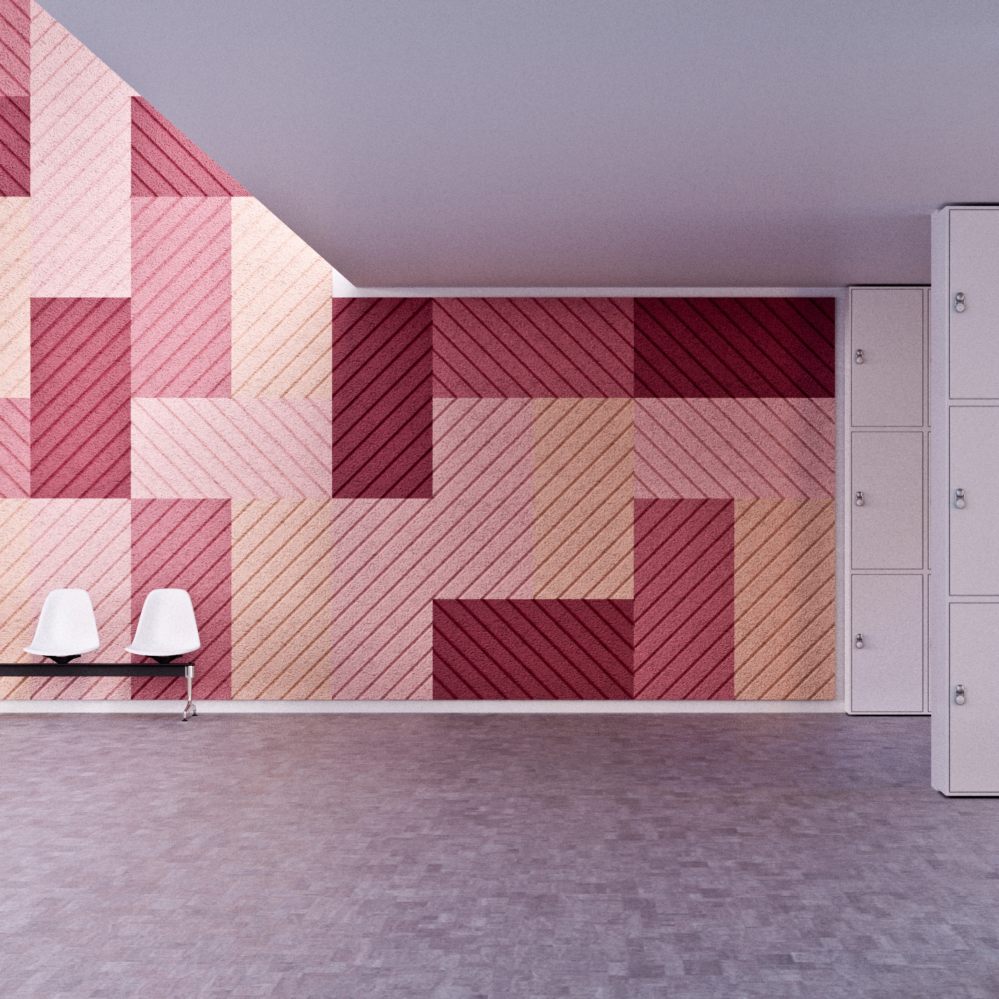 Mostra il prodotto BAUX Acoustic Panels - Campus Lockerroom del produttore BAUX