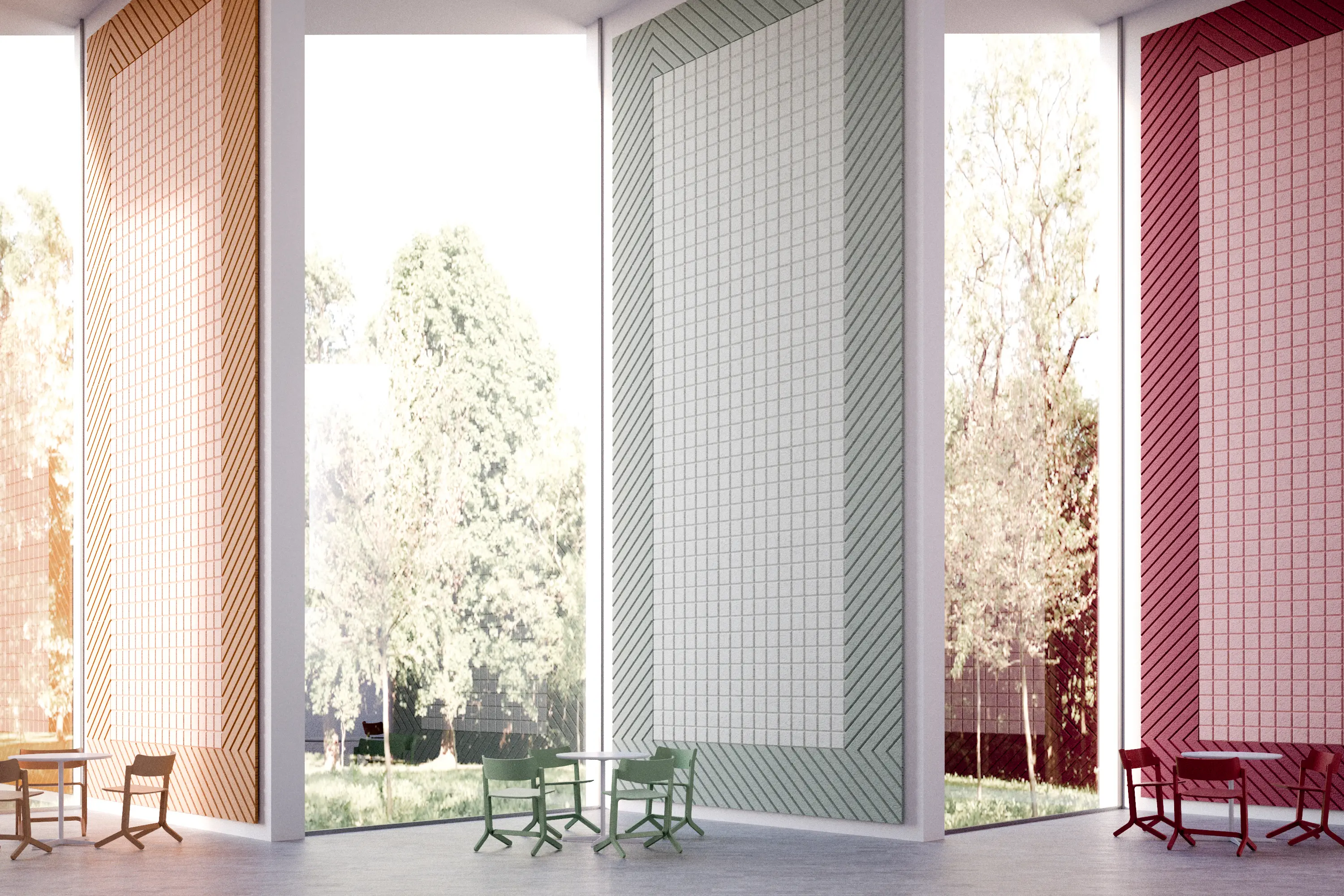 BAUX - BAUX Acoustic Tiles - Campus Meeting Space