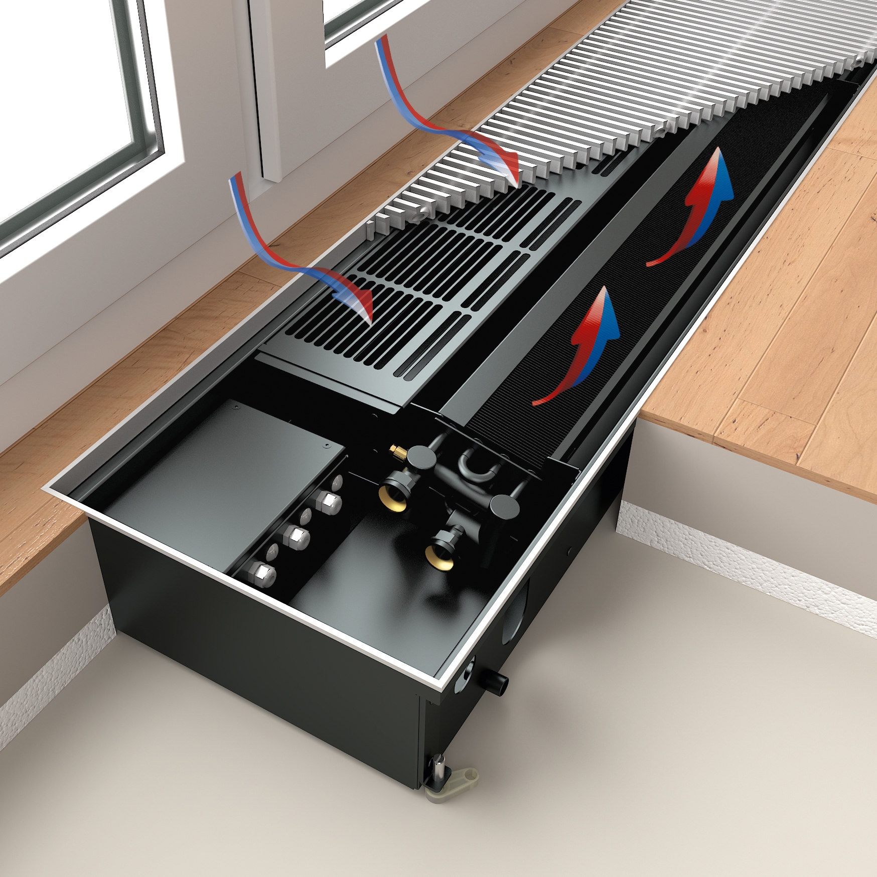 Mostra il prodotto Ascotherm® eco | Convettori a incasso del produttore Prolux Solutions