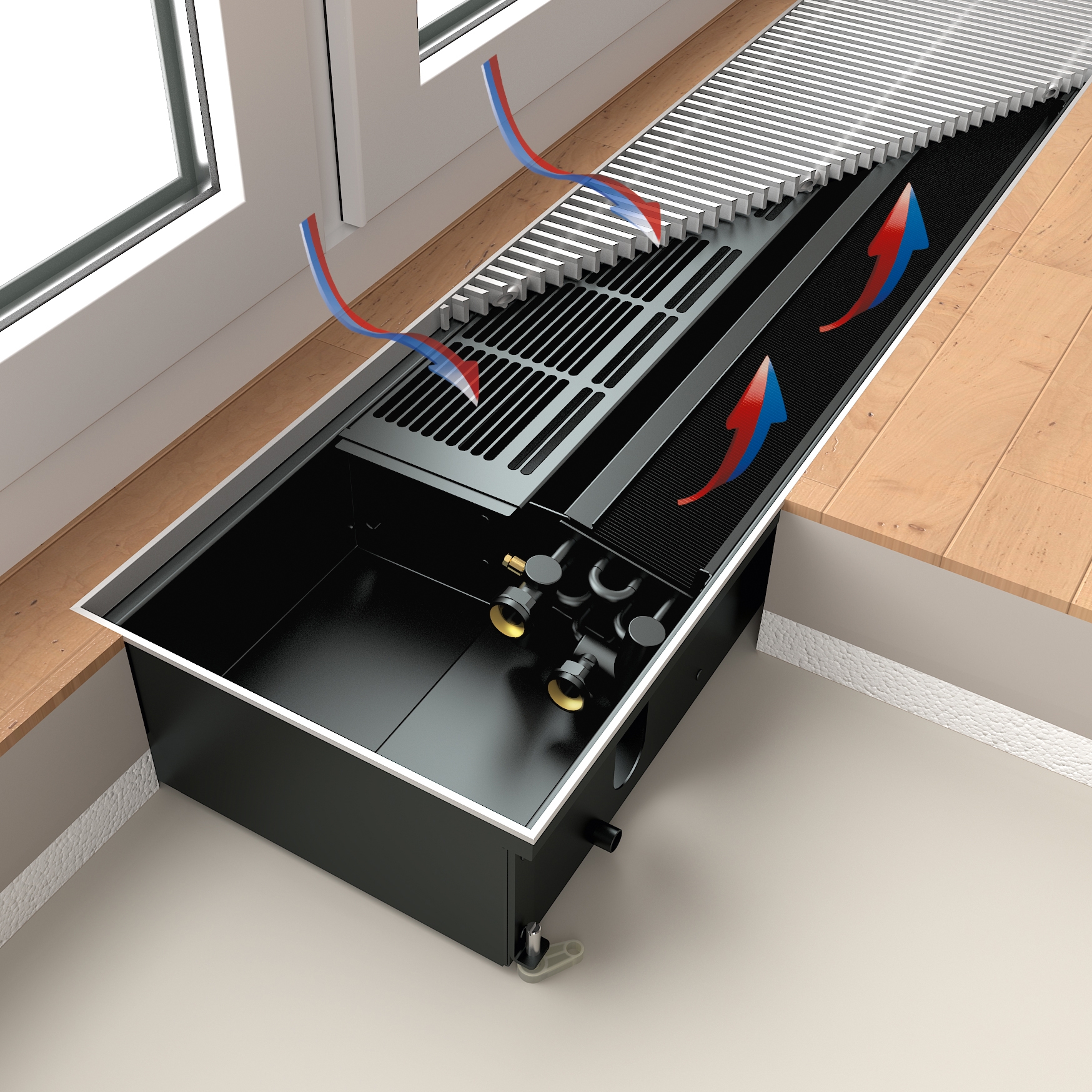 Mostra il prodotto Ascotherm® eco | Convettori a incasso del produttore Prolux Solutions