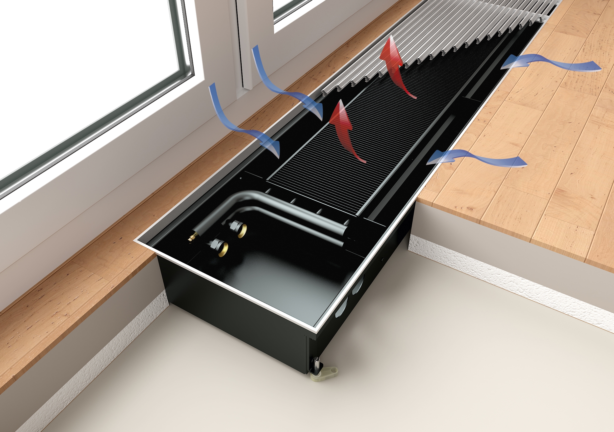 Display product Ascotherm® eco | Underfloor convector from manufacturer Prolux Solutions