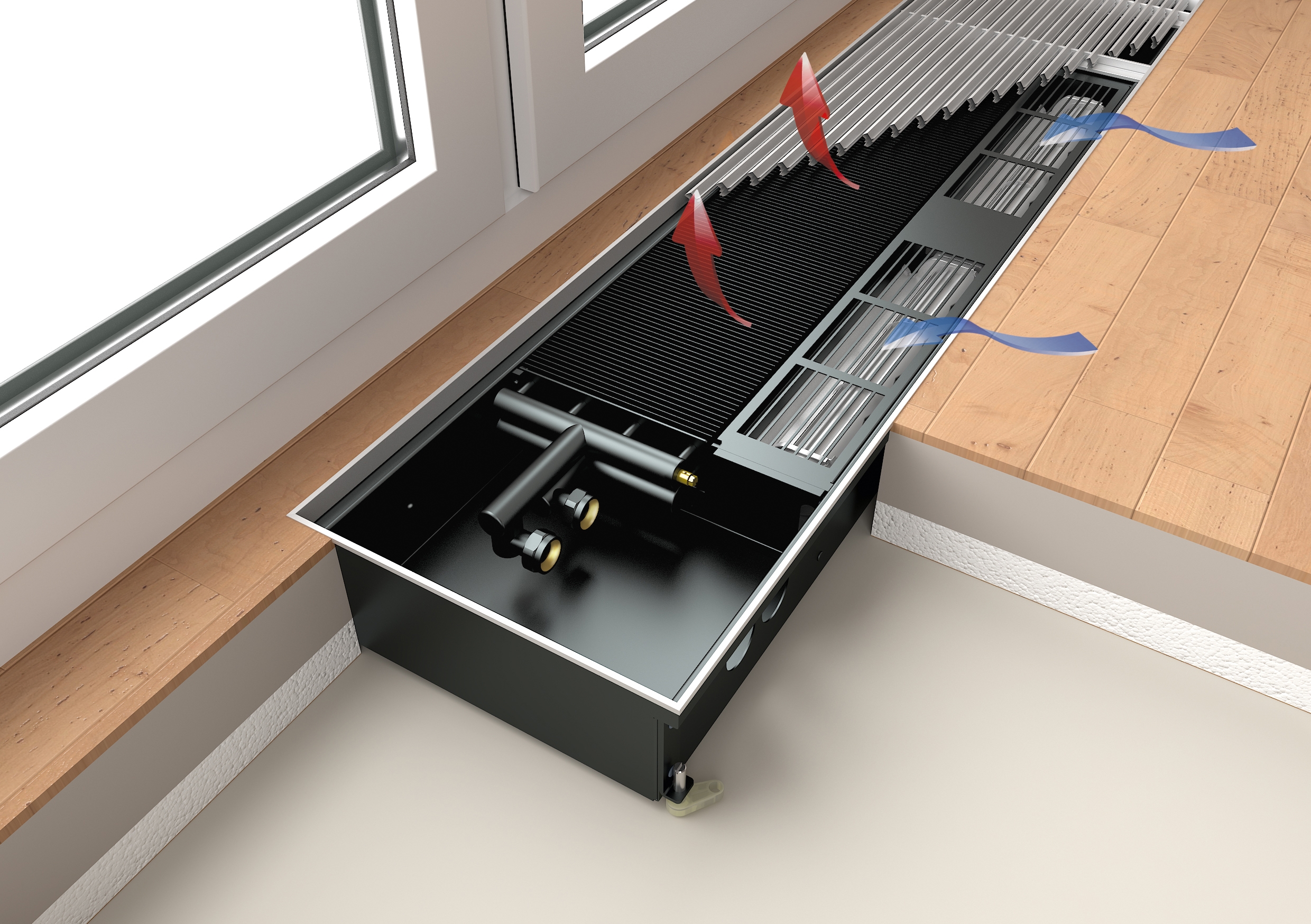 Display product Ascotherm® eco | Underfloor convector from manufacturer Prolux Solutions