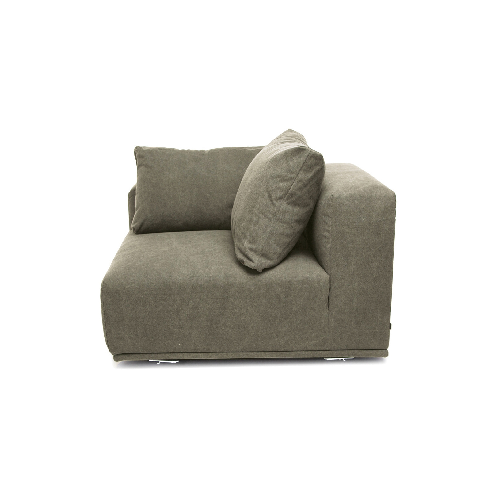 Mostra il prodotto Madonna Sofa, Right Arm: Canvas Washed Green 156 del produttore NORR11