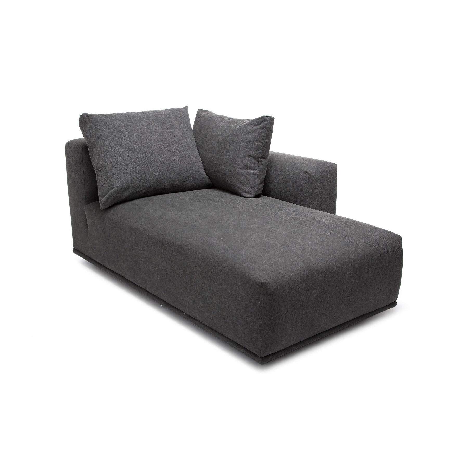 Madonna Sofa, Chaise Longue Left: Canvas Washed Black 066