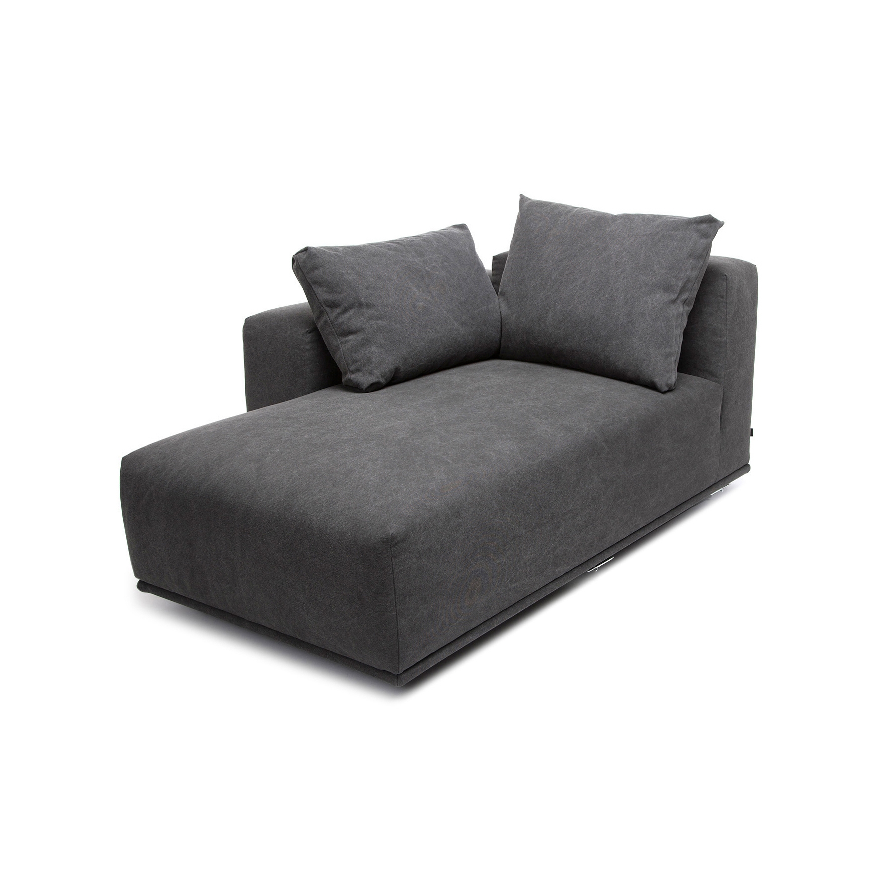Madonna Sofa, Chaise Longue Right: Canvas Washed Black 066