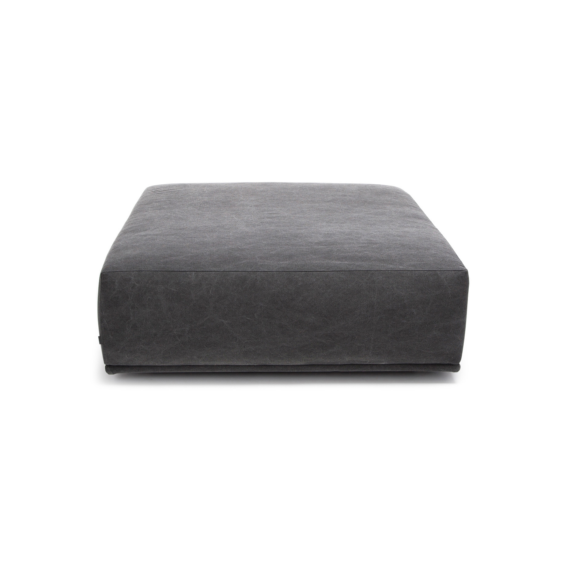 Madonna Sofa Ottoman, Large: Canvas Washed Black 066