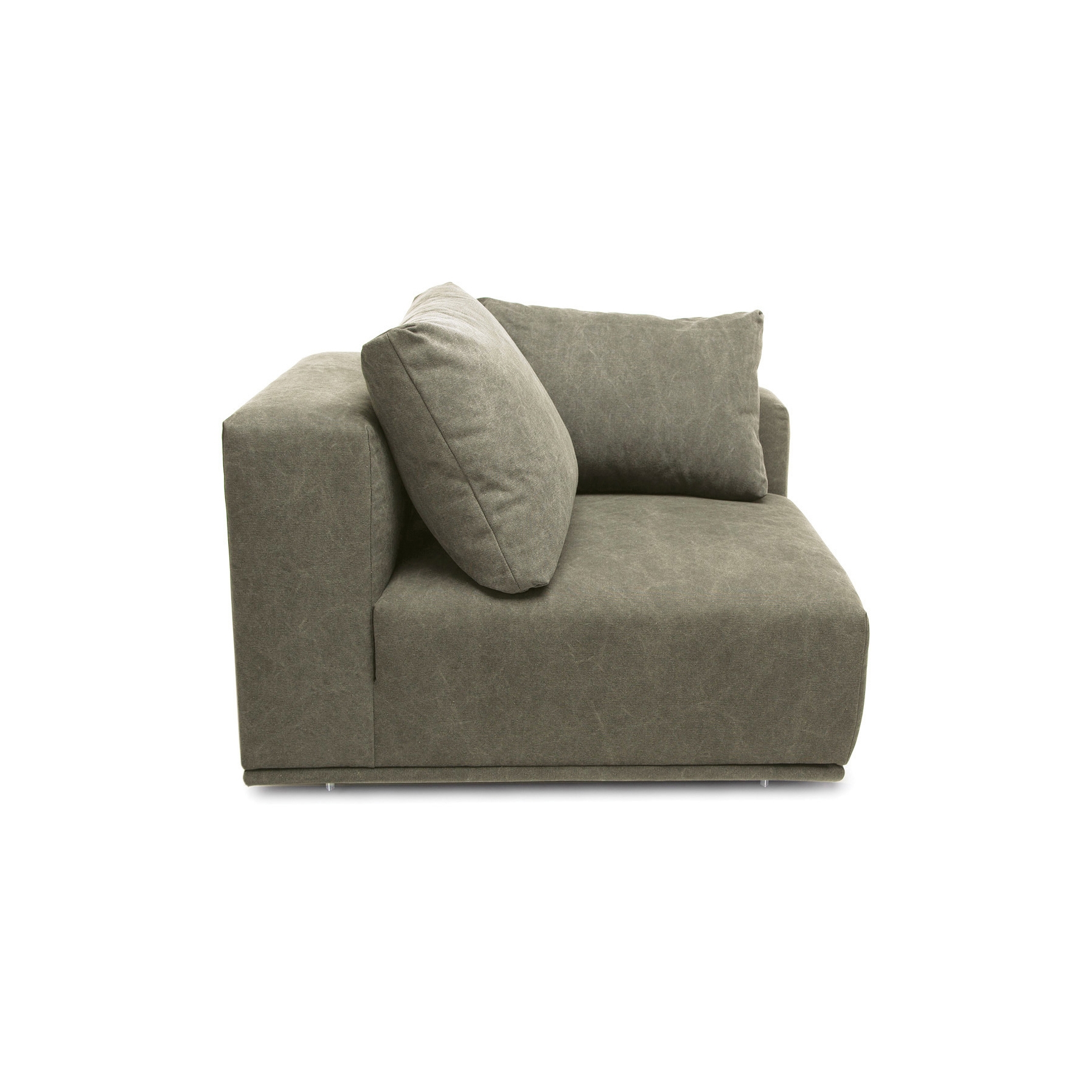 Mostra il prodotto Madonna Sofa, Left Arm: Canvas Washed Green 156 del produttore NORR11
